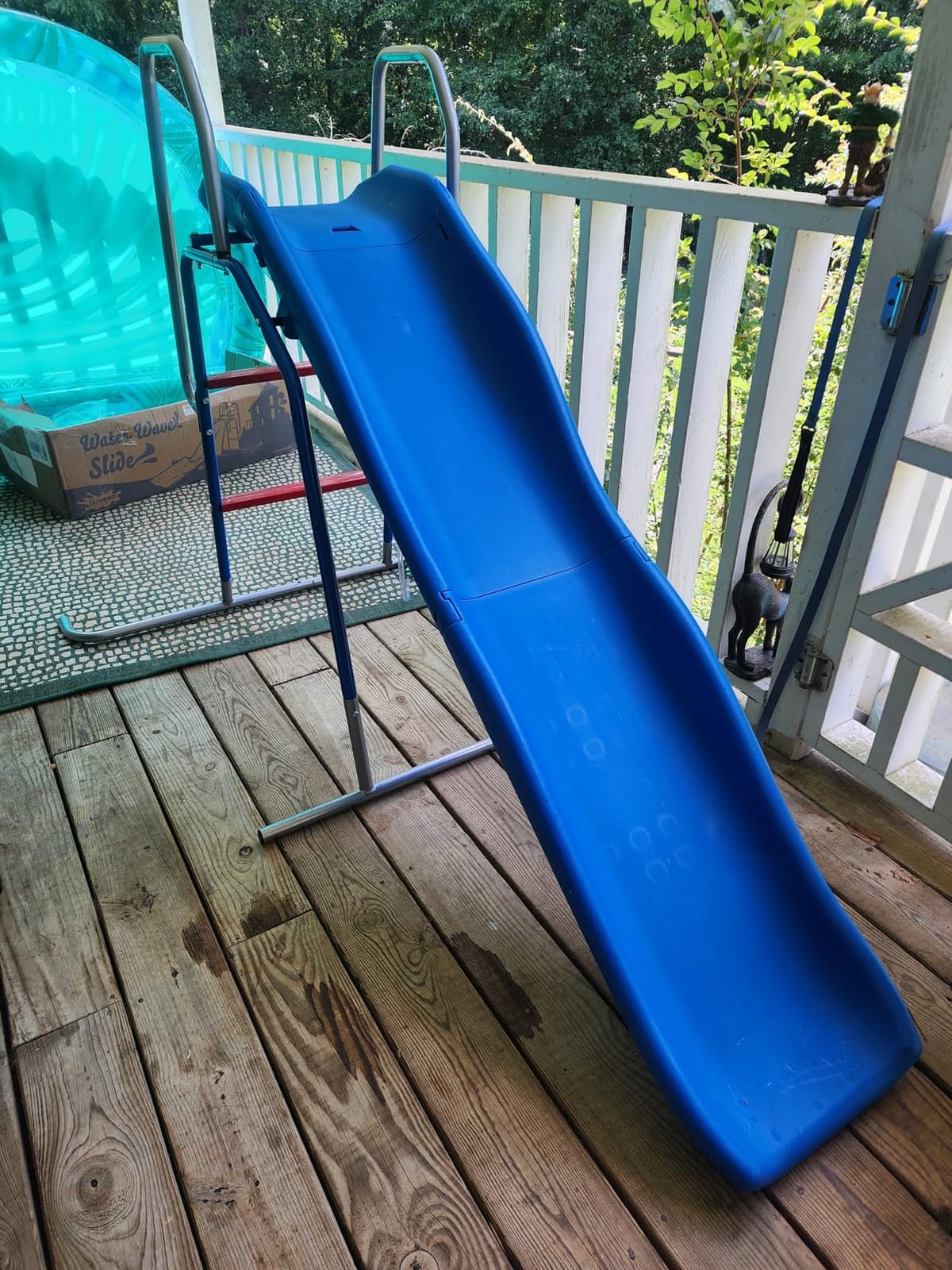 OHYEMO Water Slide for Kids Backyard, Outdoor Waterslide with 3-Zone Spray Sprinkler and Ground Tarp, Summer Water Game Toy for Backyard Water Fun Activities Play customer photo 1