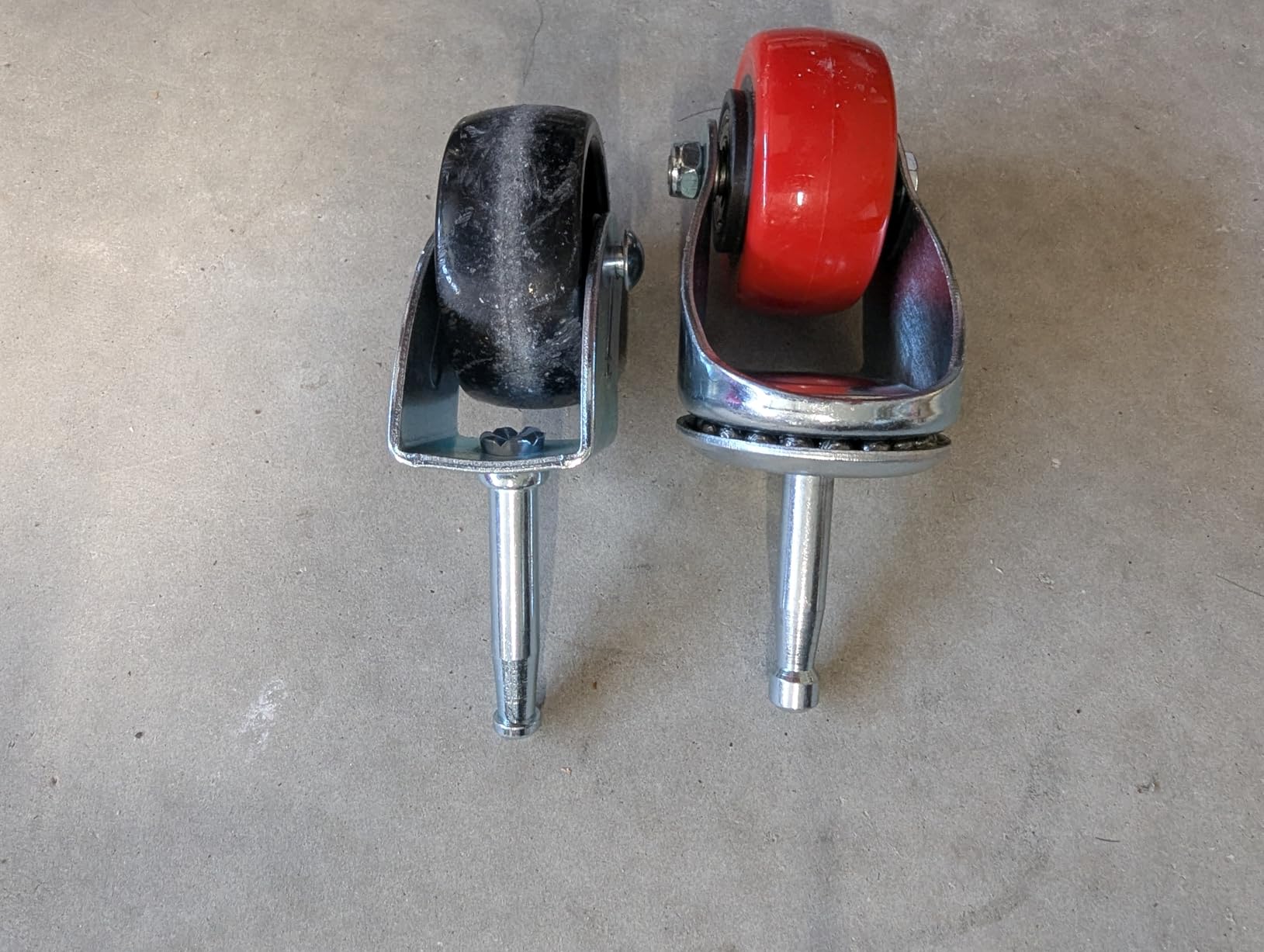 Enyke Wet Dry Vac Replacement Casters Set of 4, 2 Inch Long Stem Casters 600 LBS with 5/16