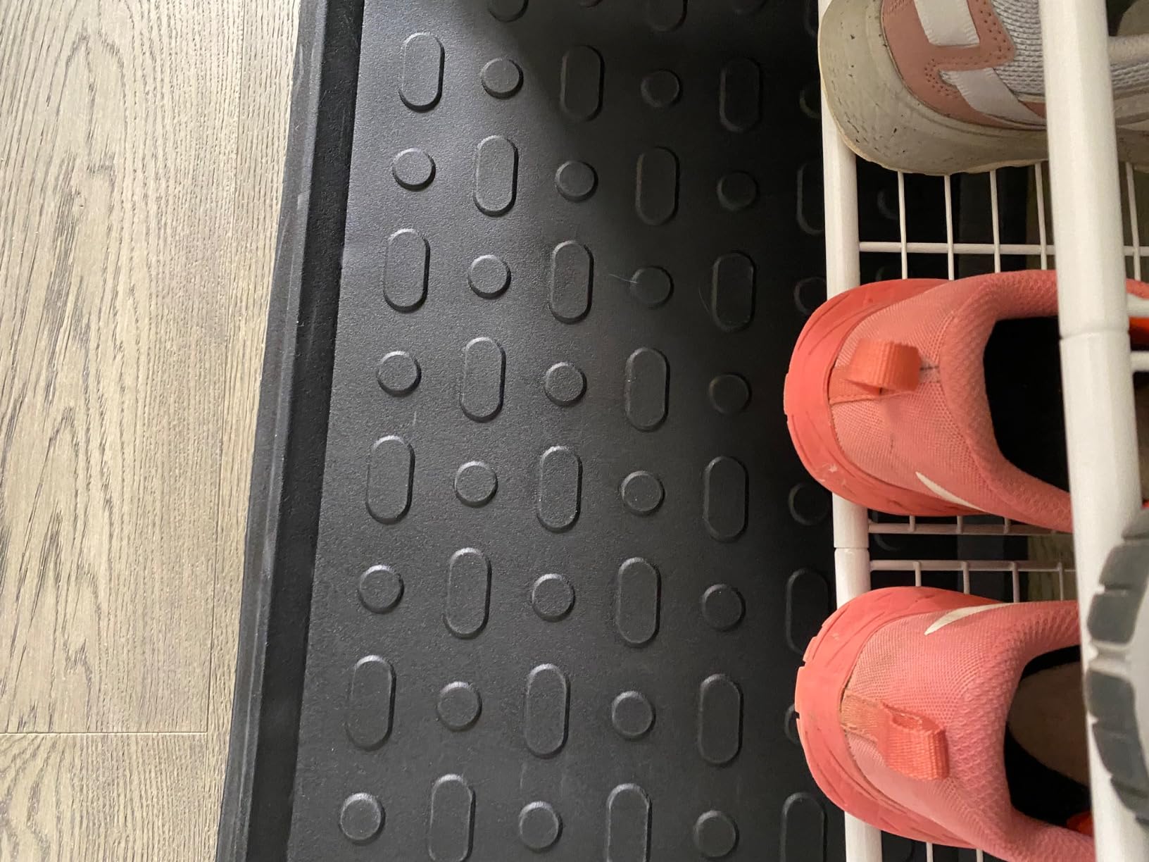tchdio Durable Rubber Boot Tray and Shoe Mat for Entryway - Heavy Duty Waterproof Shoe Tray Organizer, Non Slip Boot Trays for Front Door, 16x48 Inches customer photo 1