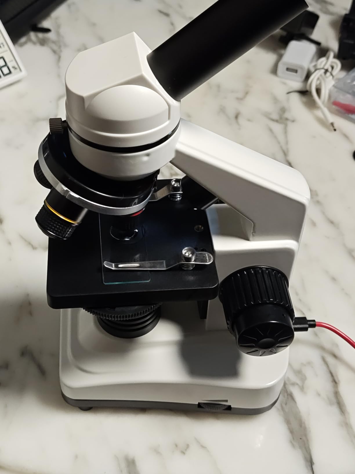Microscope for Adults & Kids, 40X-2500X High-Power Compound Microscope with Slides Set & Phone Holder customer photo 1