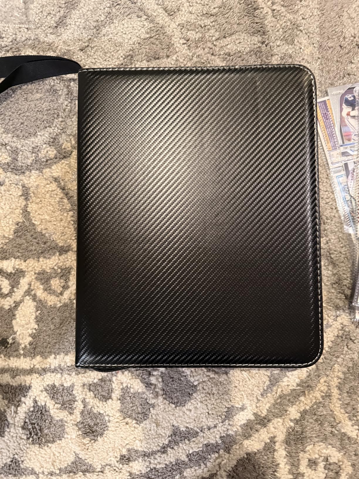 Portable 9-Pocket Trading Card Binder, Holds 1080 Cards with 60 Removable Double-Sided Sleeves, Baseball Card Binder Card Storage Organizer Album for Boys, Girls, Sports & Game Cards customer photo 2