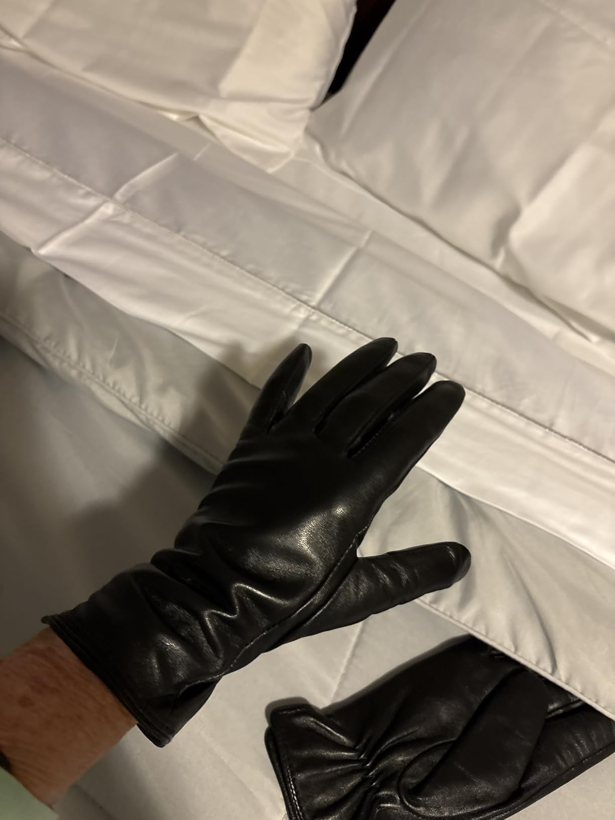 GSG Chrome-free Leather Gloves for Women Warm Cashmere/Fleece Lined Touch screen Nappa Lambskin Driving Gloves customer photo 2