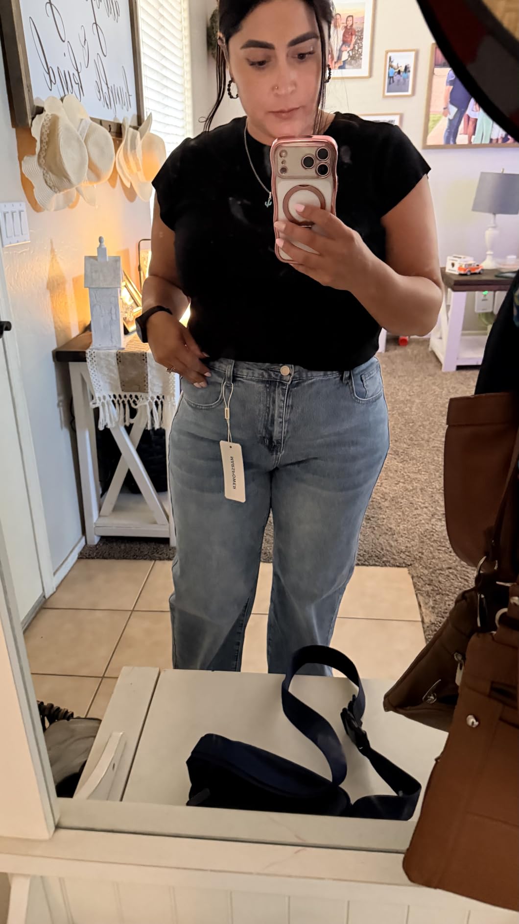Straight Leg Jeans for Women High Waisted Wide Leg Denim Pants | Baggy,Trendy,Boyfriend Fit,Cofortable,Relaxed,Casual Wear,High Rise,Five Pockets,Regular,Loose Stretchy,Fashion customer photo 2