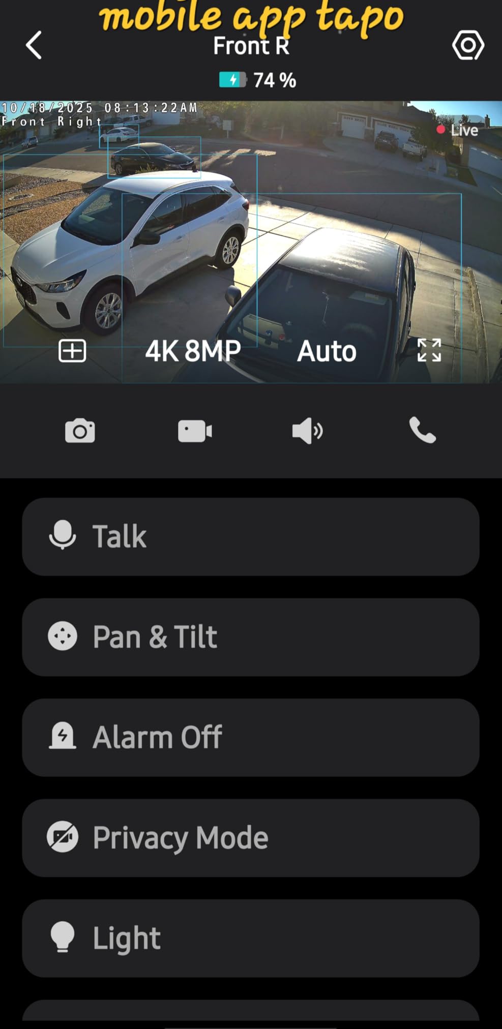 Tapo 4K Outdoor Pan/Tilt Wireless Security Camera, Solar Charging, C660 KIT customer photo 2