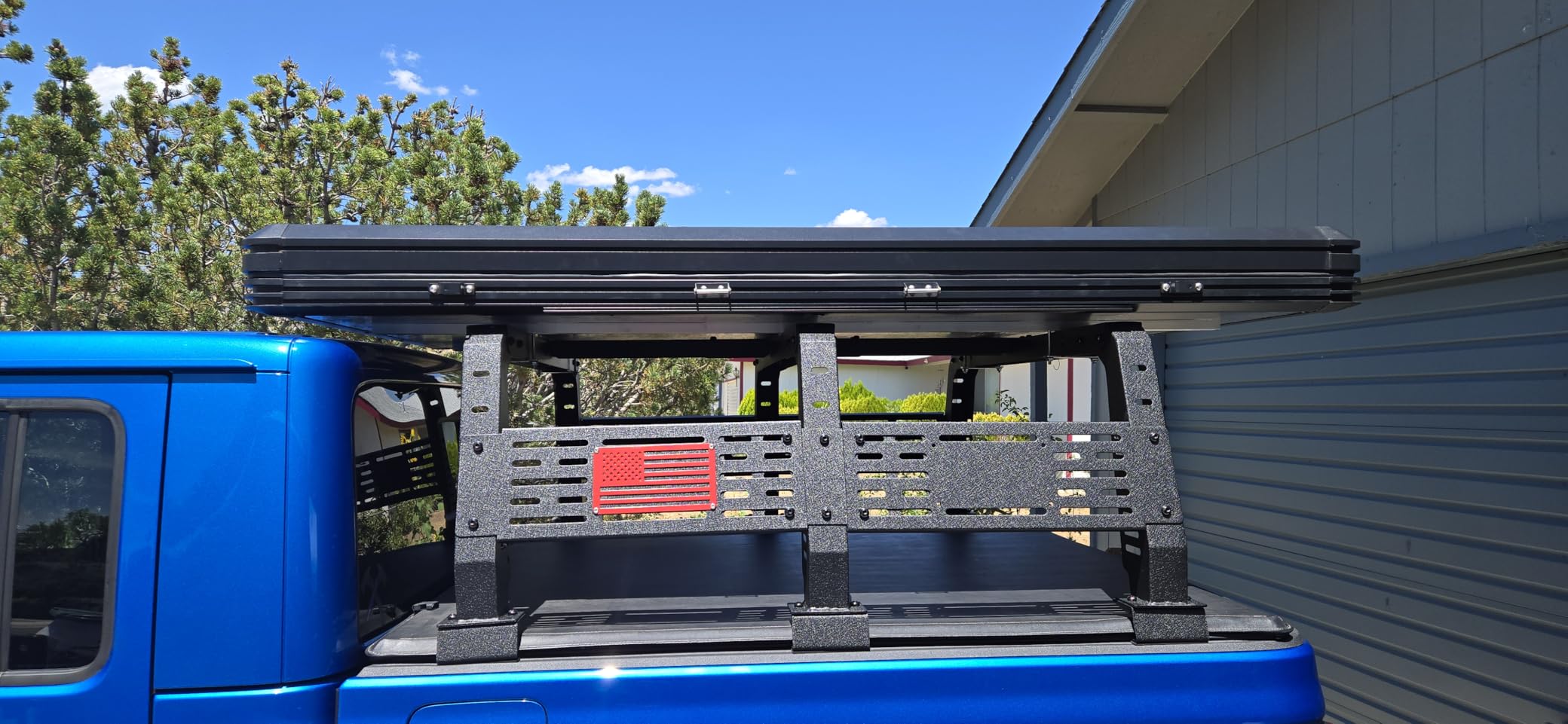 Aluminum Rooftop Tent Hard Shell, Pop Up Roof Tent Hardshell | 2-layer mat, LED light strip, 2 Person Car Roof Top Tent Camping for Jeep Truck SUV Trailer customer photo 2