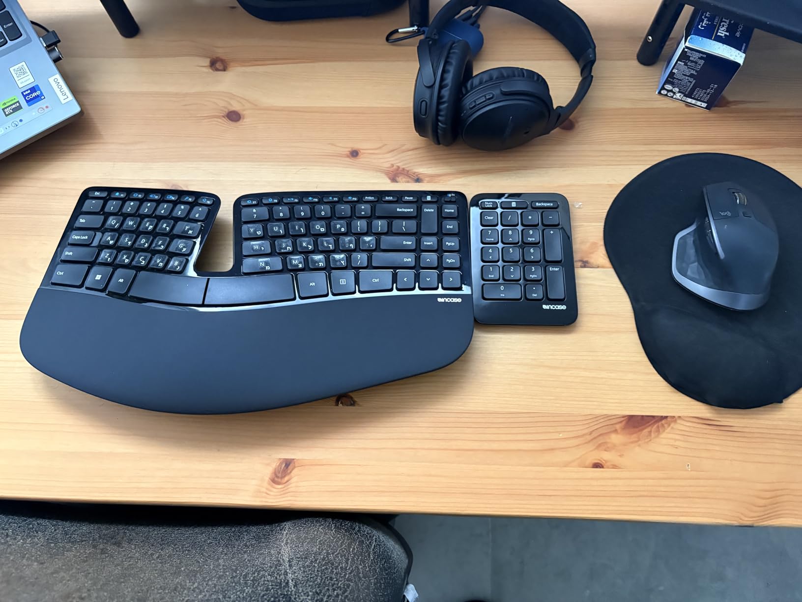Incase Sculpt Ergonomic Keyboard, Split Layout, Palm Rest, Black customer photo 2