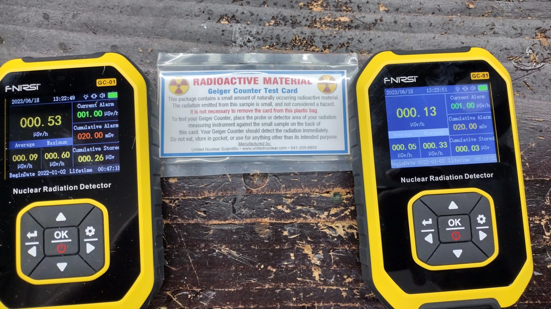 FNIRSI GC-01 Geiger Counter Nuclear Radiation Detector,Curve Display Handheld Rechargeable Beta Gamma X-ray Radiation Monitor Meter,5 Dosage Units,Radiation Dosimeter Nuclear Survival Kit customer photo 2
