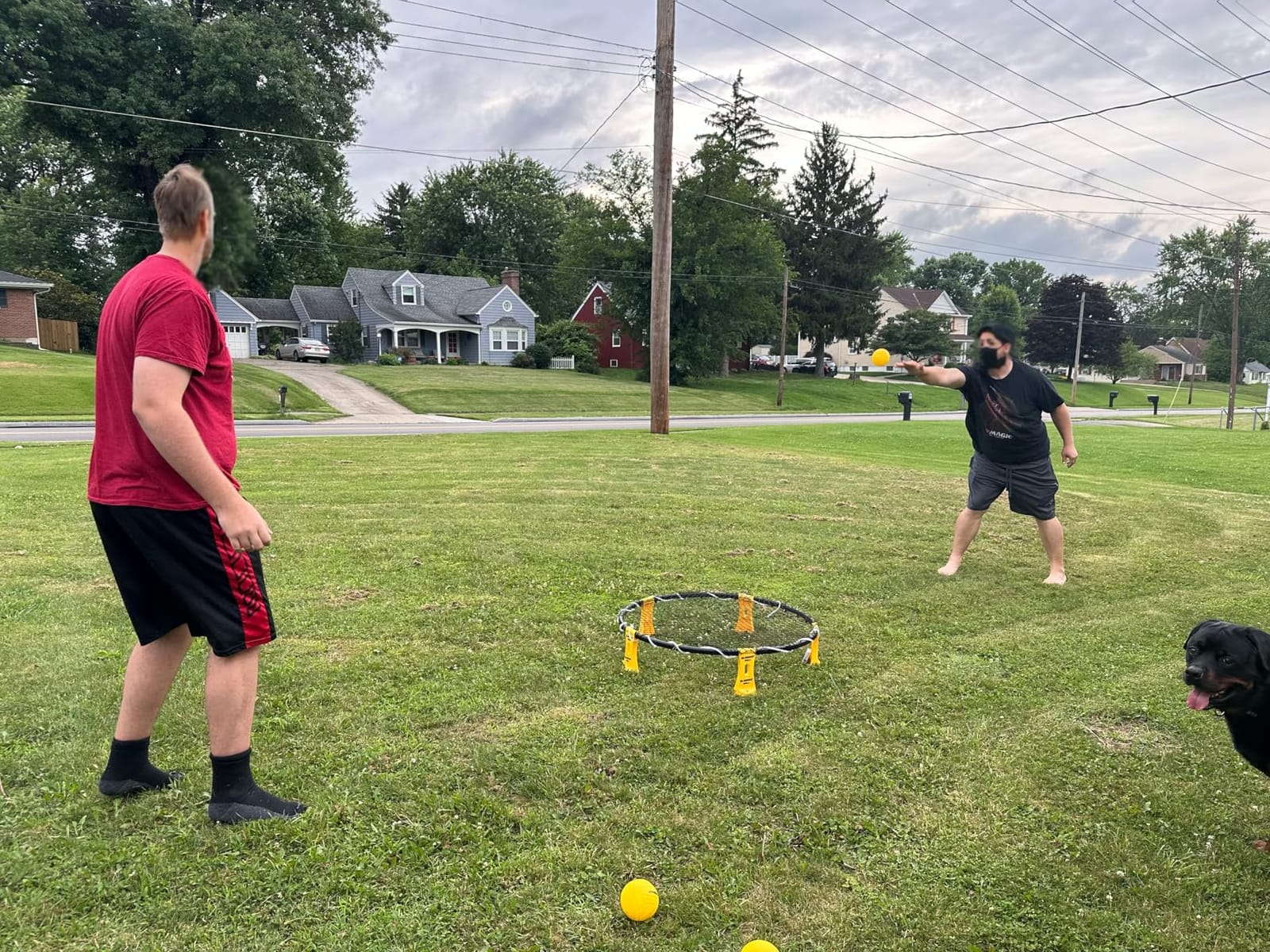 Roundnet Game Set with Balls and Patented Net, Lawn, Beach, Backyard Outdoor Game for Adults and Family customer photo 1