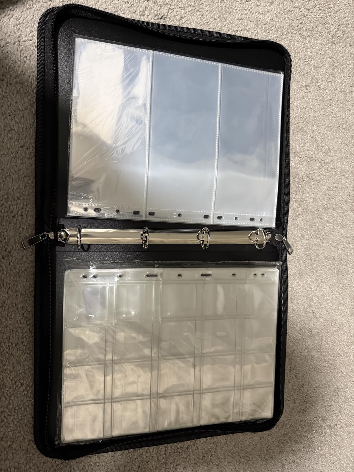 Coin Collection Book Album Holder for Collectors, 400 Pockets Fireproof Coin Collection Book & 36 Paper Money Organizer Binder for Coin Currency Collection Supplies,Bill,Pennies,Badges,Tokens customer photo 1