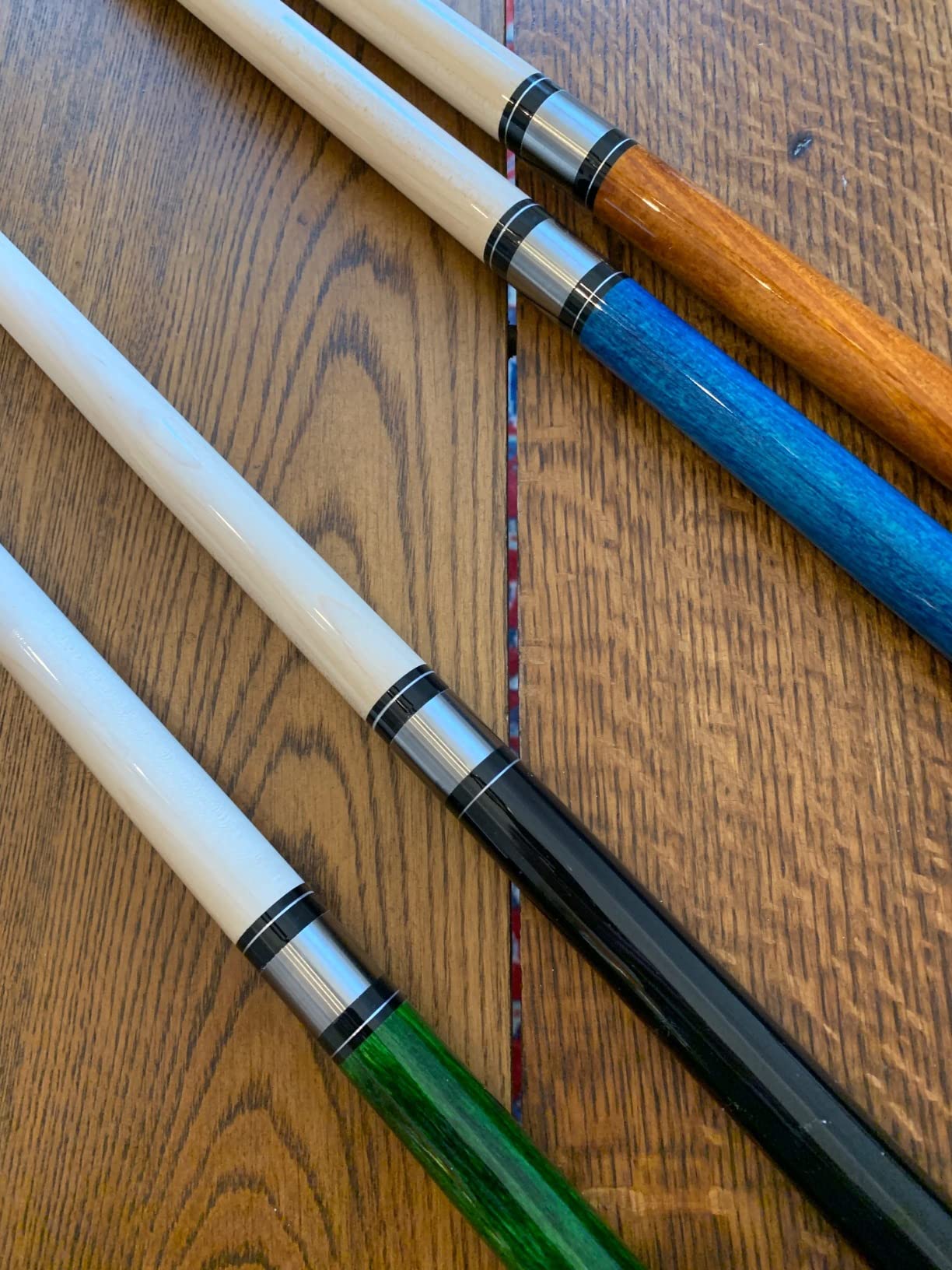 3-Piece Heavy Jump Break Cue Stick, Available Weights | For jumping/breaking home & bar game, Canadian Maple Wood 21-28oz, 58 inch, 13mm crystal tip, 3/8*8 joint customer photo 2