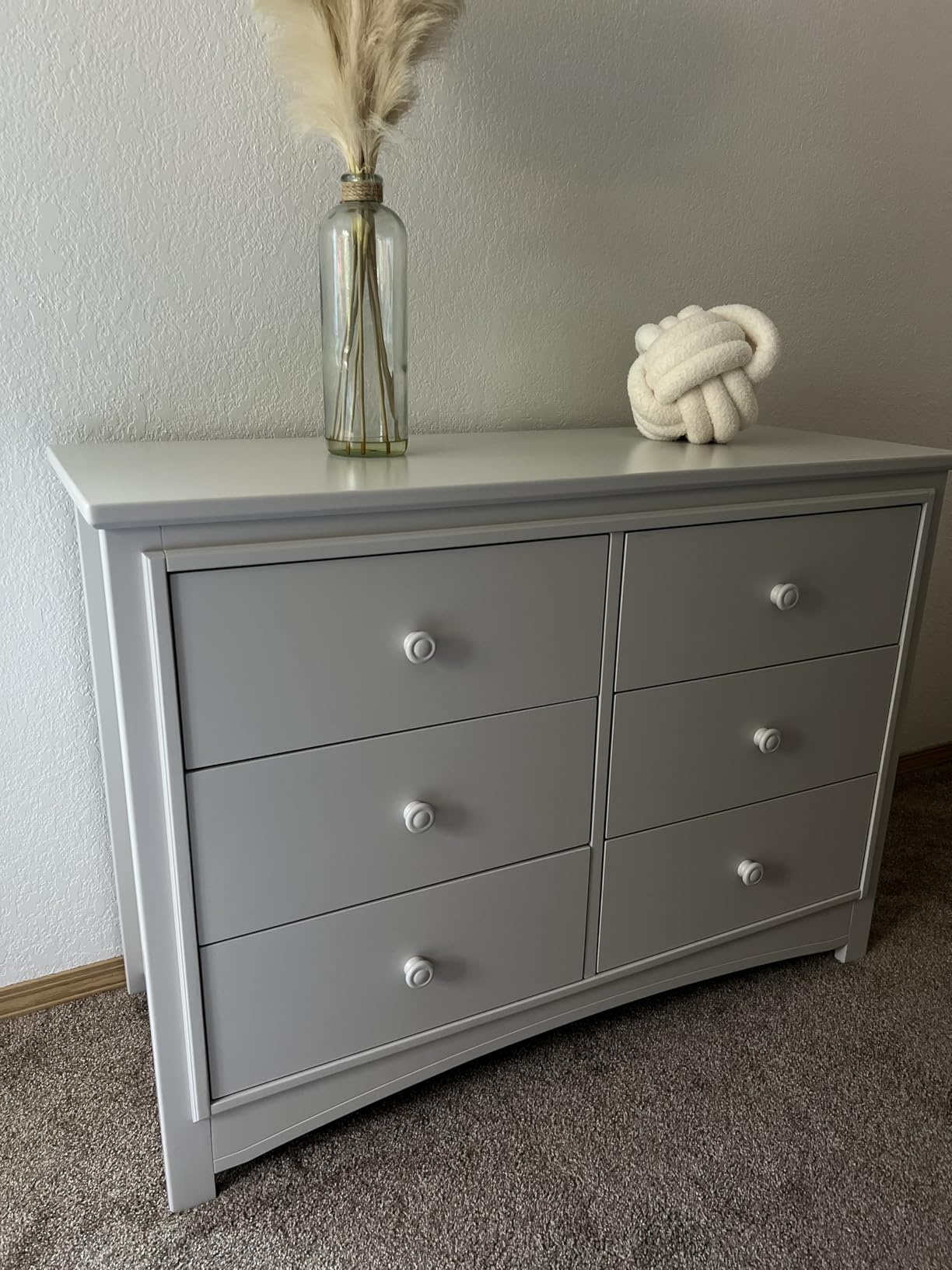 Delta Children Perry 6 Drawer Dresser - Greenguard Gold Certified, Moonstruck Grey customer photo 2