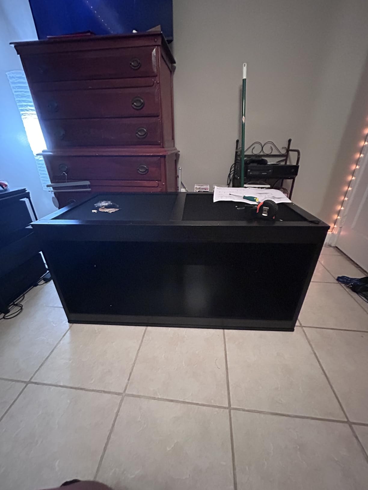 unipaws 110 Gallon Reptile Tank for Lizards, Bearded Dragon Enclosure Cage | Stackable, Glass sliding Doors, Cable Port, Large Lockable Black Terrarium customer photo 1