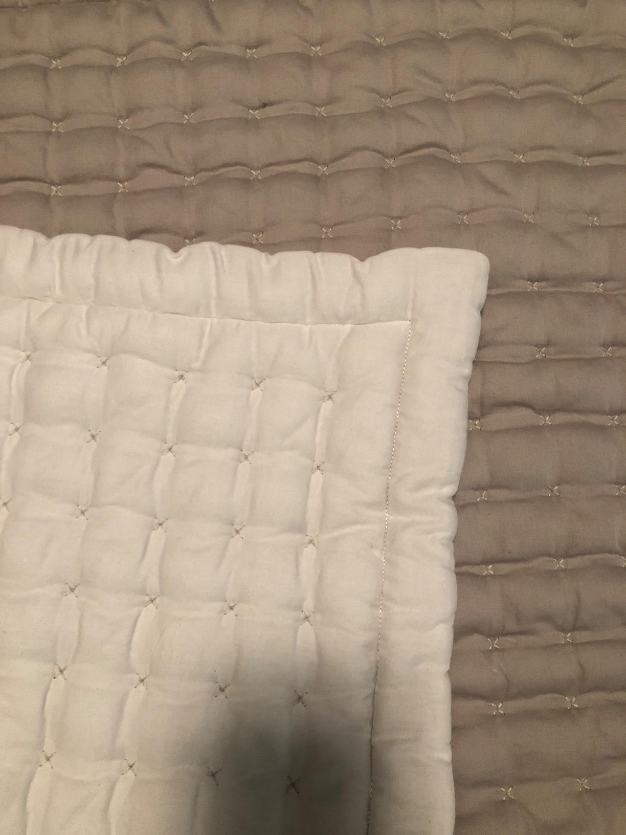 MakeMake Organics Organic Toddler Comforter GOTS Certified Organic Kids Blanket Cotton Infill Tufted - Reversible Ultra Soft Breathable Boys Girls (44