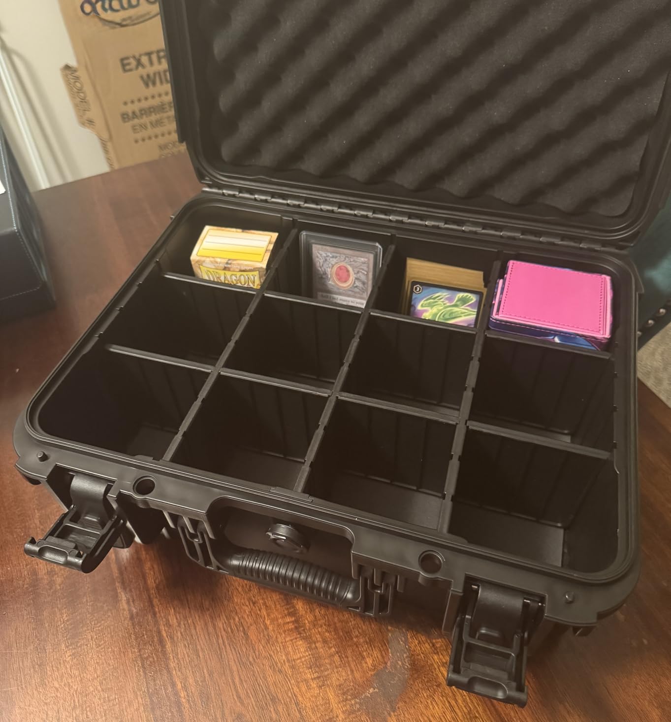 Graded Card Case Storage Box, Extra Large Trading Card Box, PSA Slab Case | Waterproof Trading Card Storage Box with 8 Adjustable Dividers; Fits BGS, SGC, CGC, CSG Slabs, Top Loaders & Magnetic Holders customer photo 1
