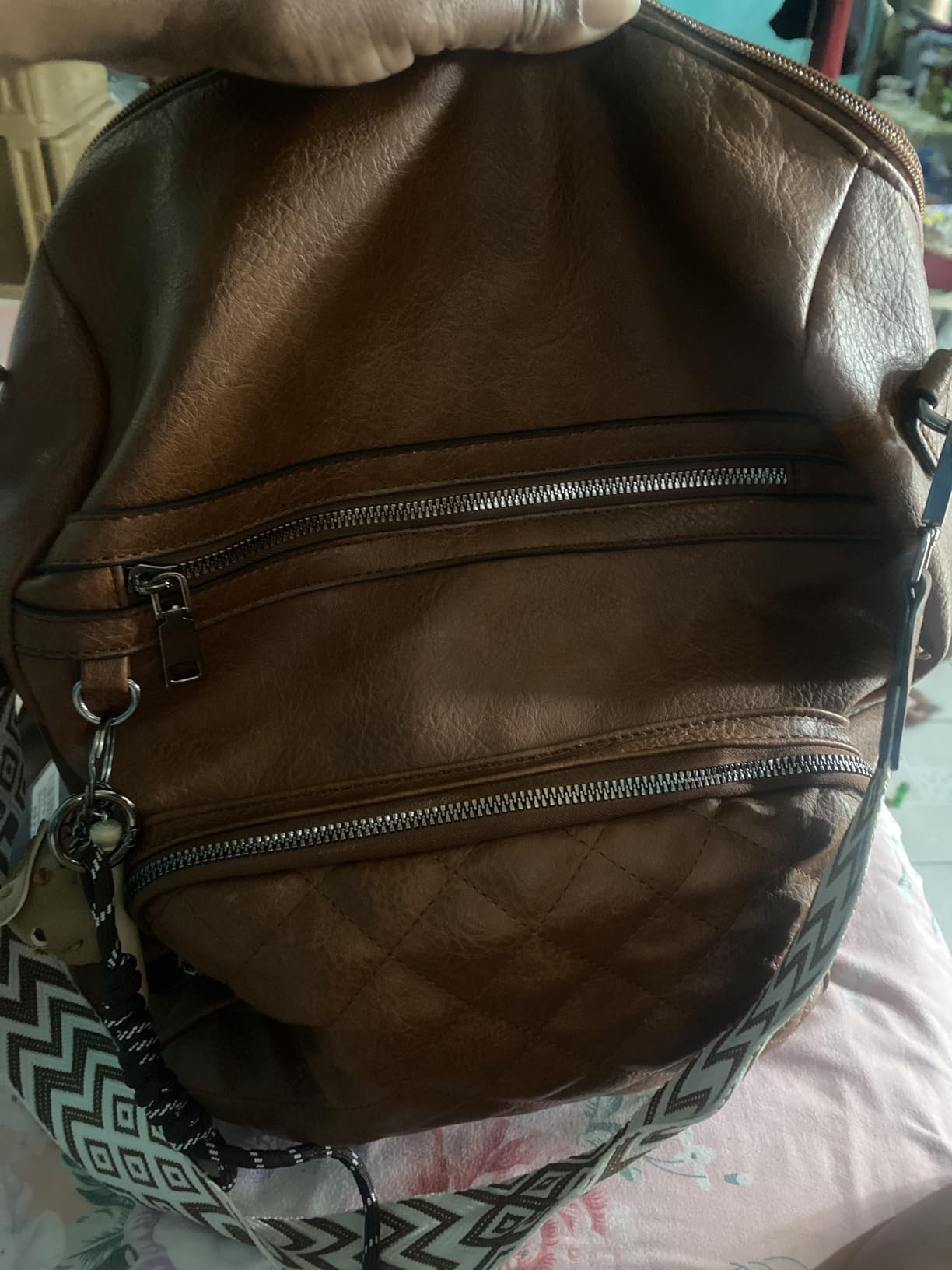 TANTOMI Backpack Purse for Women, Large PU Leather Backpack | Waterproof Womens Backpack, Convertible Shoulder Handbags, Anti-Theft Back Pocket, Travel, Daily Commute & Work Use customer photo 1