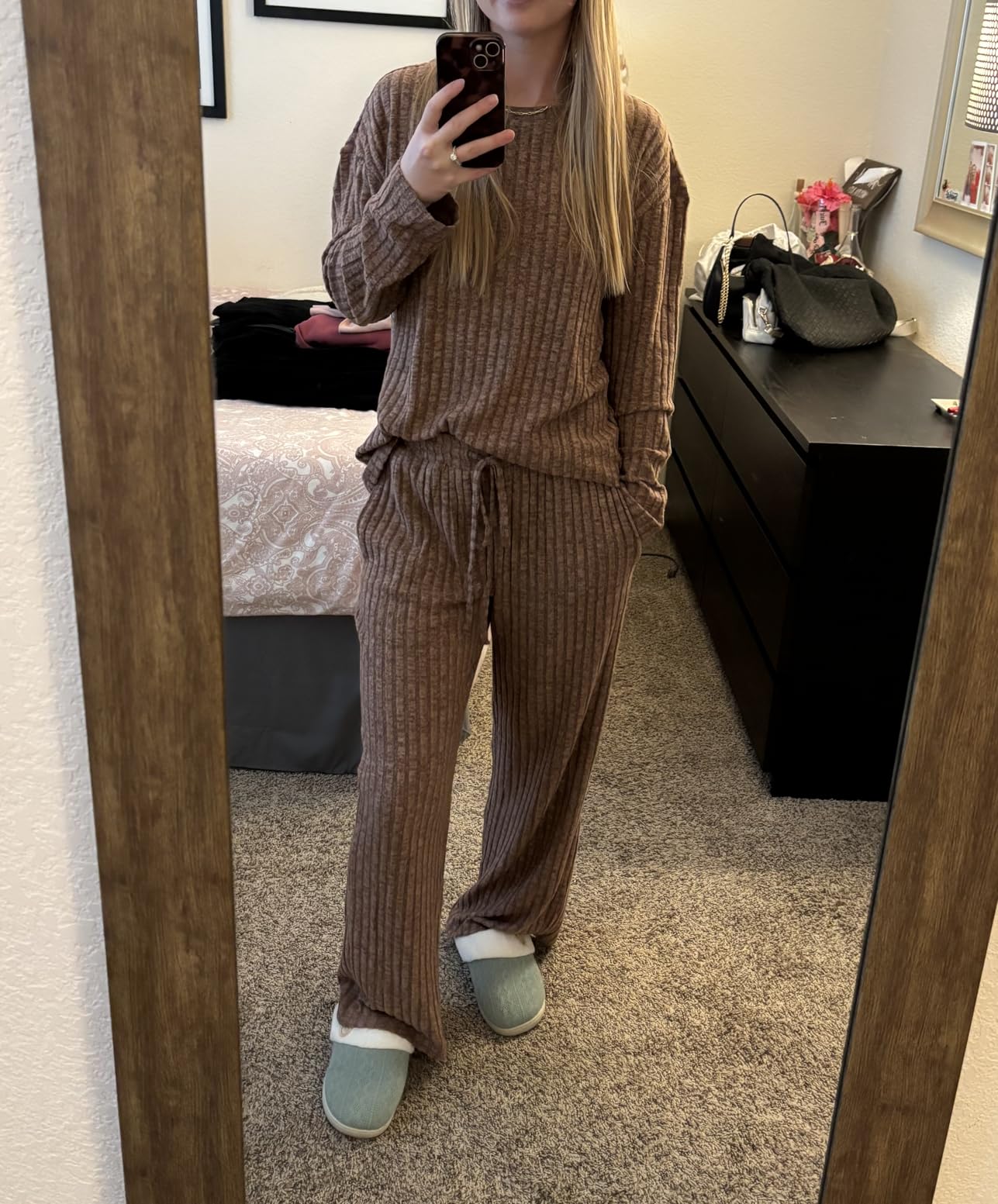 LILLUSORY Womens Lounge Sets 2 Piece Matching Pajamas Fall Outfits 2026 | Comfort stretch fabric, casual sweatshirts, cute loungewear with pockets customer photo 2