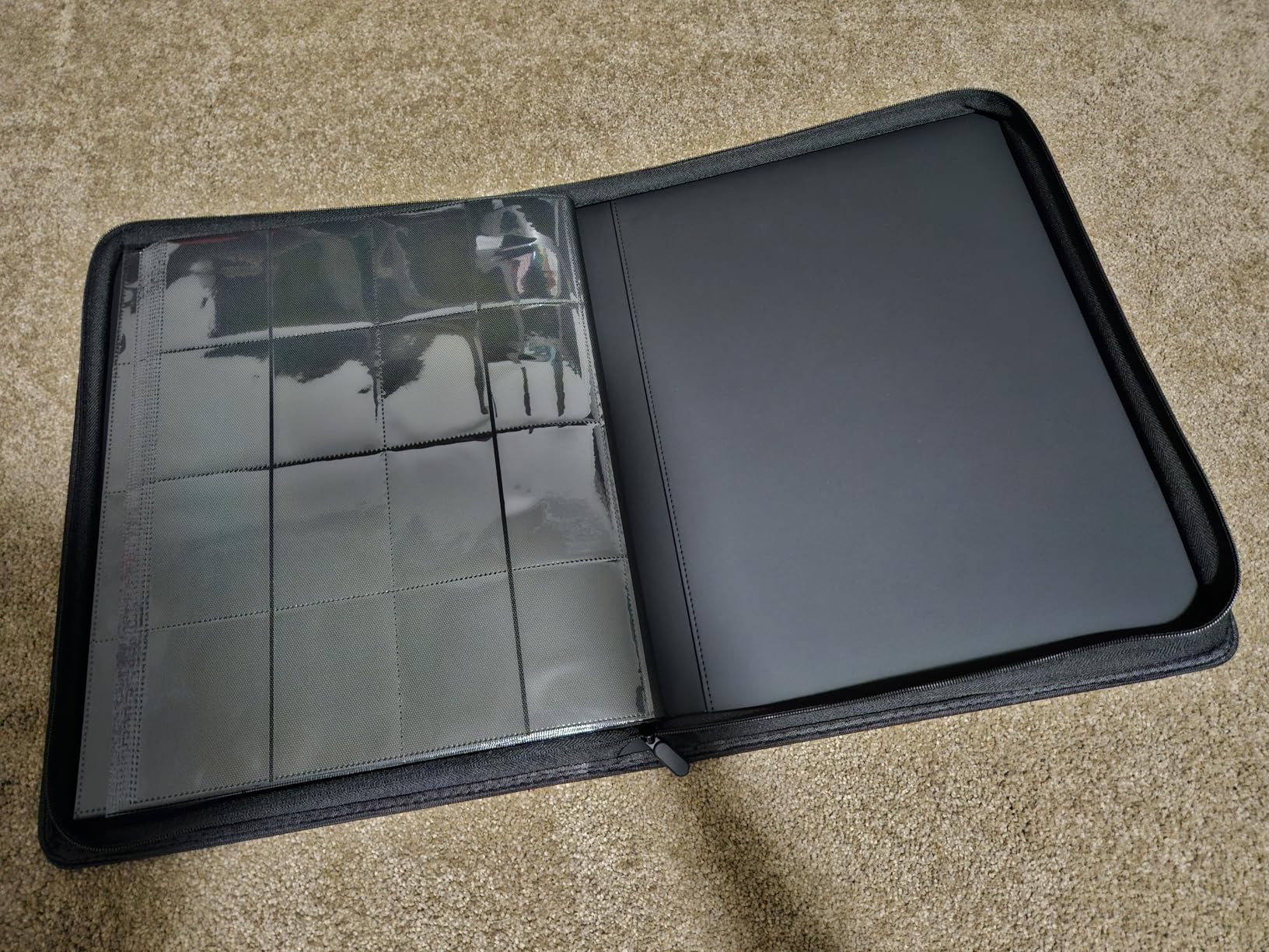 1024 Pocket Trading Card Binder Compatible with Pokemon TCG MTG Baseball Sports Cards, Trading Card Side Loading Zip Binder, Premium Leather Card Collection Storage Binders customer photo 1