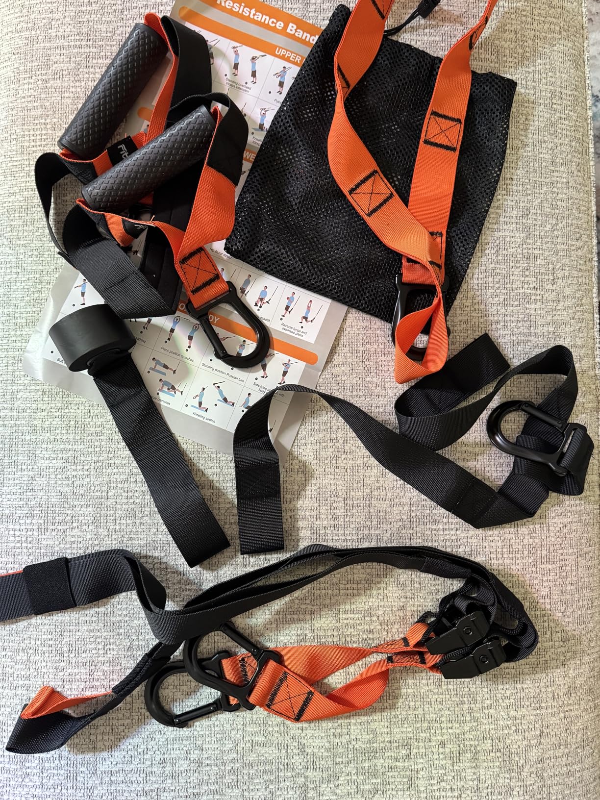 Home Resistance Training Kit, Suspension Trainer Straps with Adjustable Extension, Door Anchor, and Carry Bag - Strength Training Equipment for Full Body Bodyweight Workouts at Home or Outdoors customer photo 1