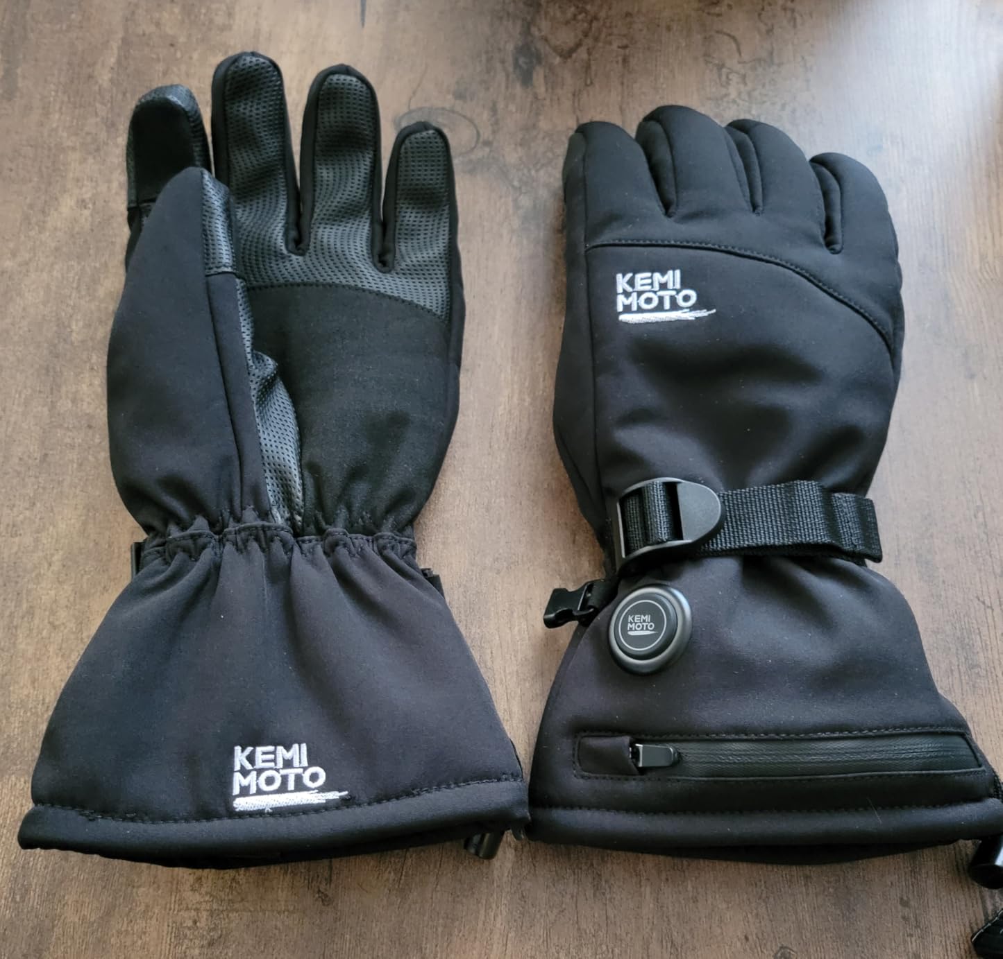 KEMIMOTO Heated Motorcycle Gloves for Men and Women 7.4V 2500mAh, Touchscreen, Waterproof, Ski Gloves with Rechargeable Battery for Winter Outdoor Work, Skiing, Snowmobile customer photo 1