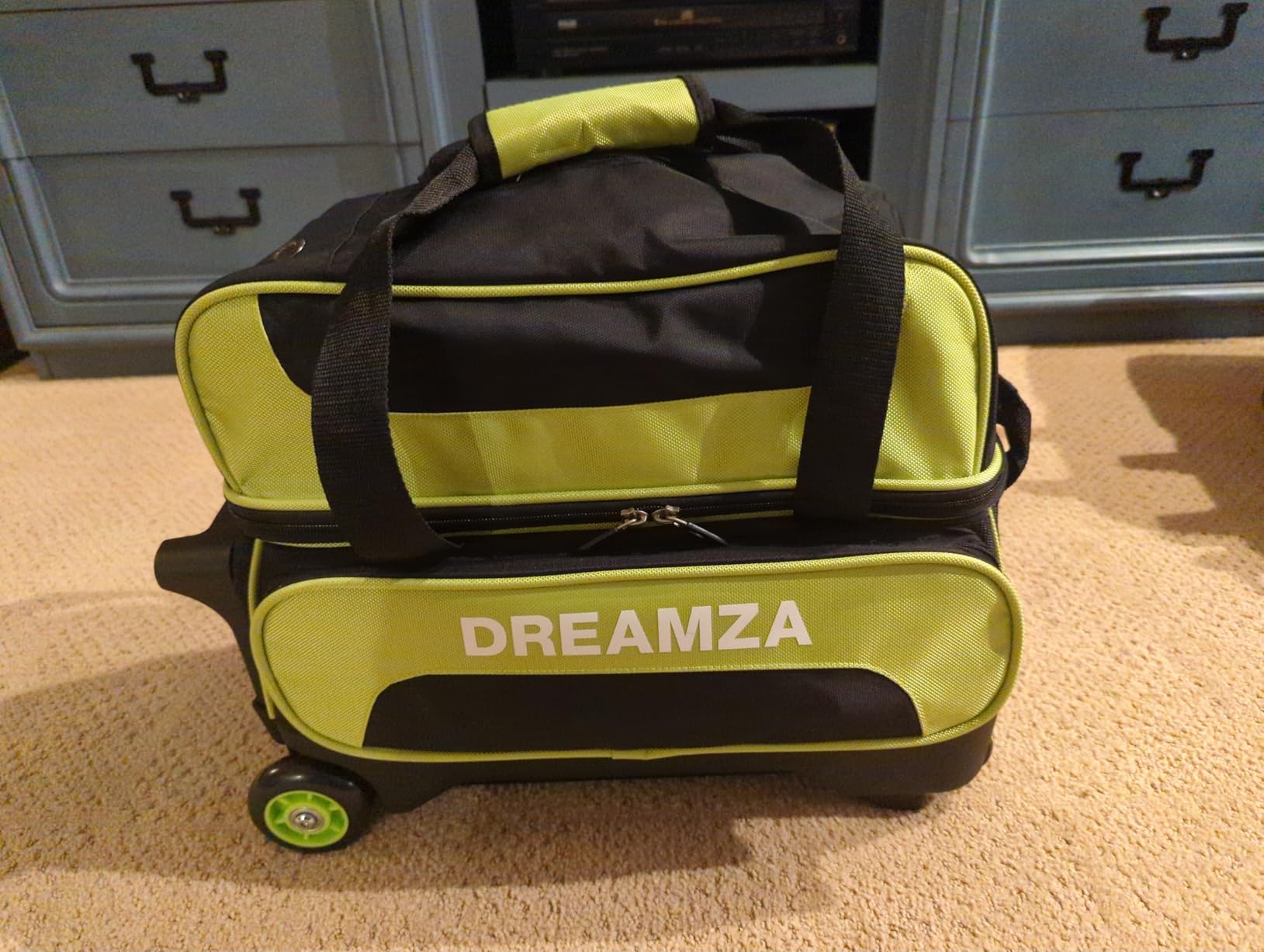 2 Ball Roller Bowling Bag with Wheels & Separate Shoes Pocket customer photo 1
