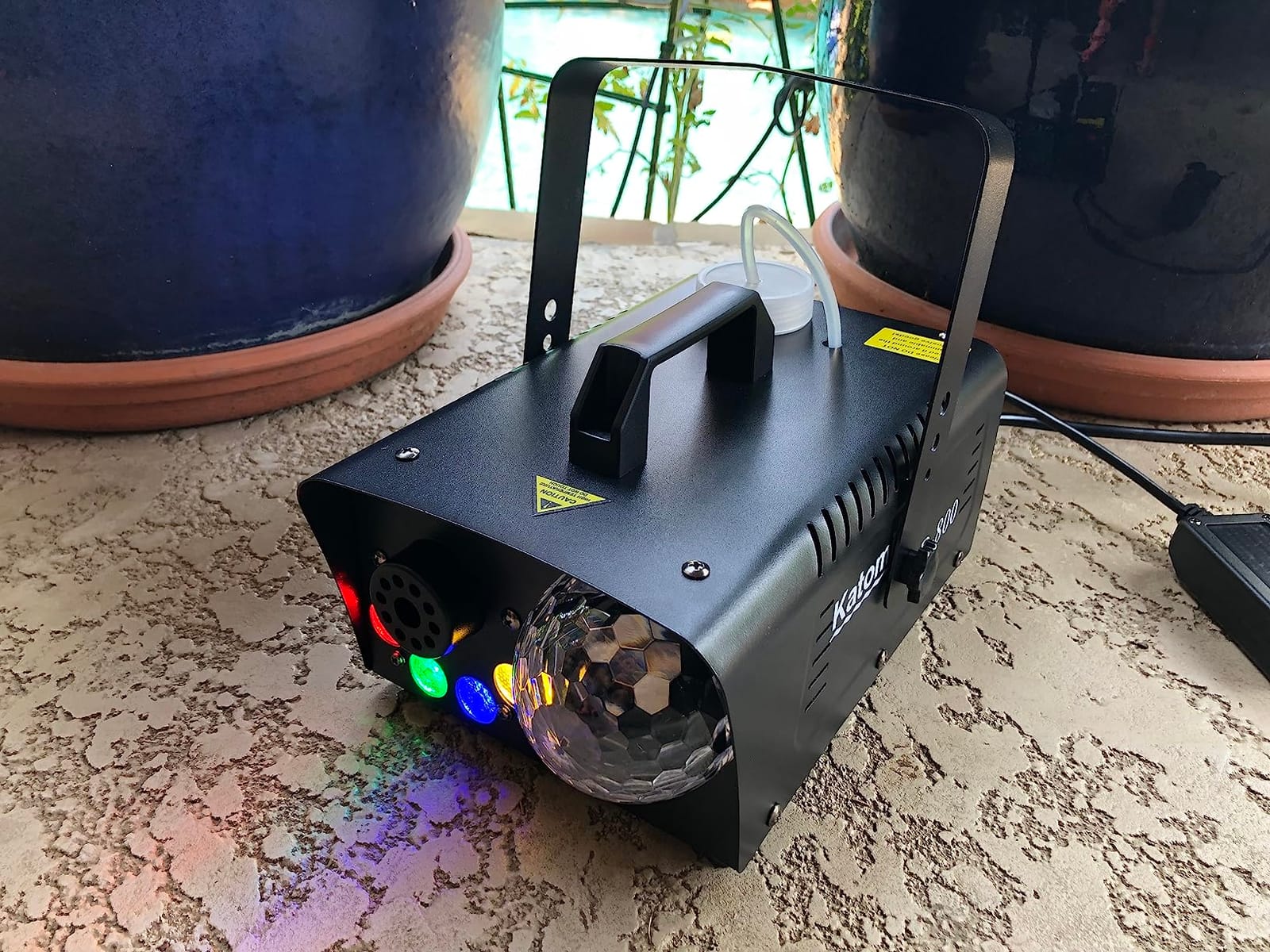 1000W DMX512 Fog Machine with Wireless Remote (Instant Color+Fog Sync), 6 RGB LED Smoke Machine with Wired Timer Control for Wedding First Dance, DJ Stage Lighting & Halloween Party customer photo 1