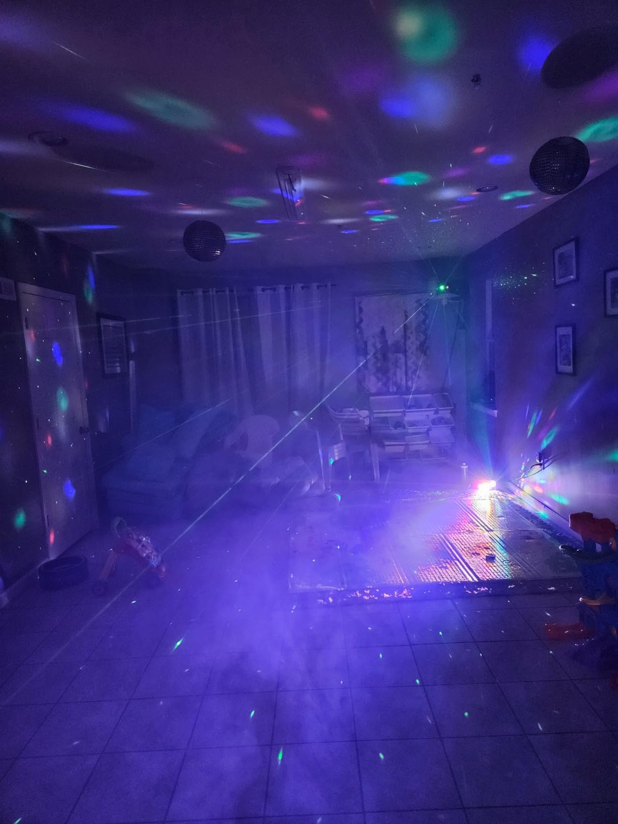 1000W DMX512 Fog Machine with Wireless Remote (Instant Color+Fog Sync), 6 RGB LED Smoke Machine with Wired Timer Control for Wedding First Dance, DJ Stage Lighting & Halloween Party customer photo 2