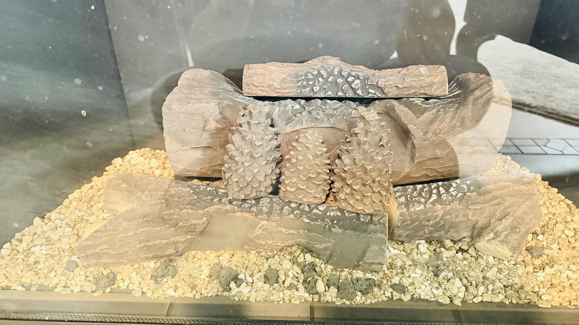Skyflame 10 Piece Set of Large Ceramic Logs for Gas Fireplace | Heat Resistant Realistic Logs, Decorate Firepit, Gas Inserts, Ventless & Vent Free customer photo 1