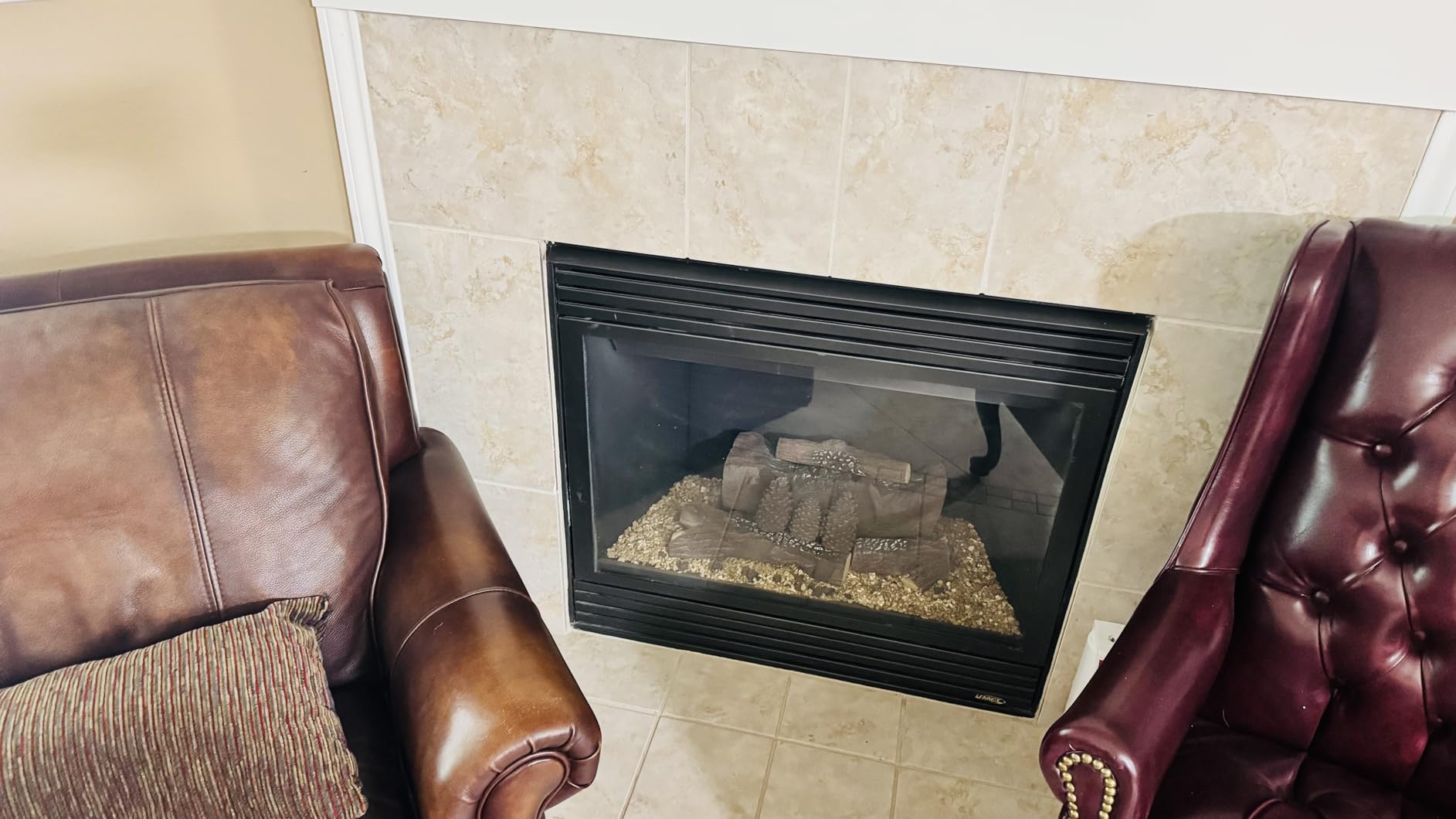 Skyflame 10 Piece Set of Large Ceramic Logs for Gas Fireplace | Heat Resistant Realistic Logs, Decorate Firepit, Gas Inserts, Ventless & Vent Free customer photo 2