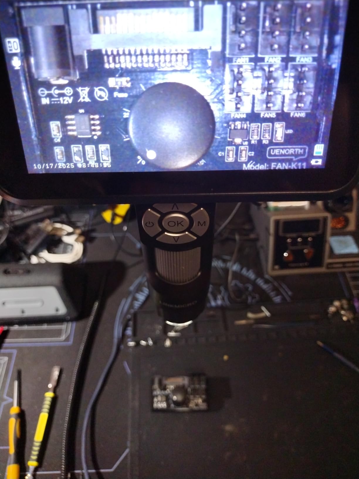 4 Pin 12V PWM Fan Controller 6 Fans Supported, PC Fan Adapter Hub Powered by SATA and DC 5525, Cooling Fan Speed Knob with Max Total 60W 5A Output customer photo 1
