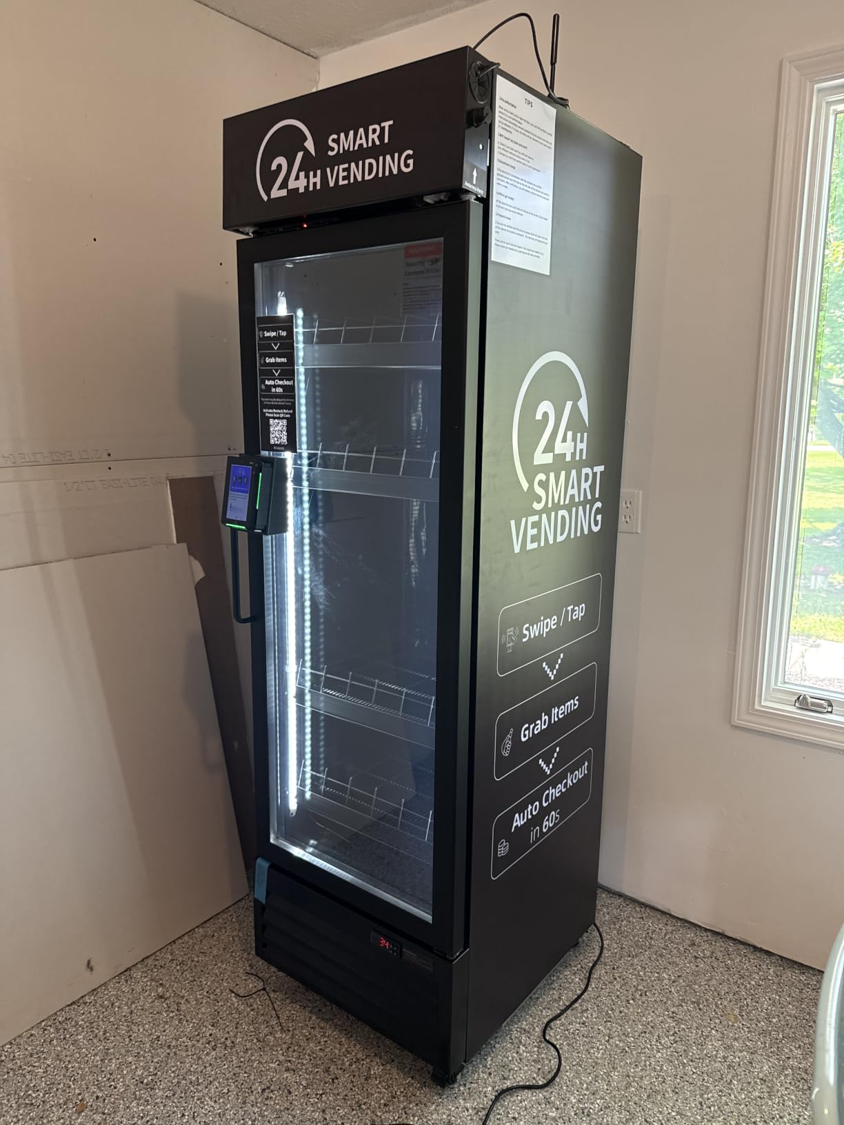 HAHA Smart Vending Machine, Commercial Refrigerated & Freezer Vending Machine with Touch Card Reader, Cashless Self-Service for Ice Cream, Frozen Food, Drinks customer photo 2