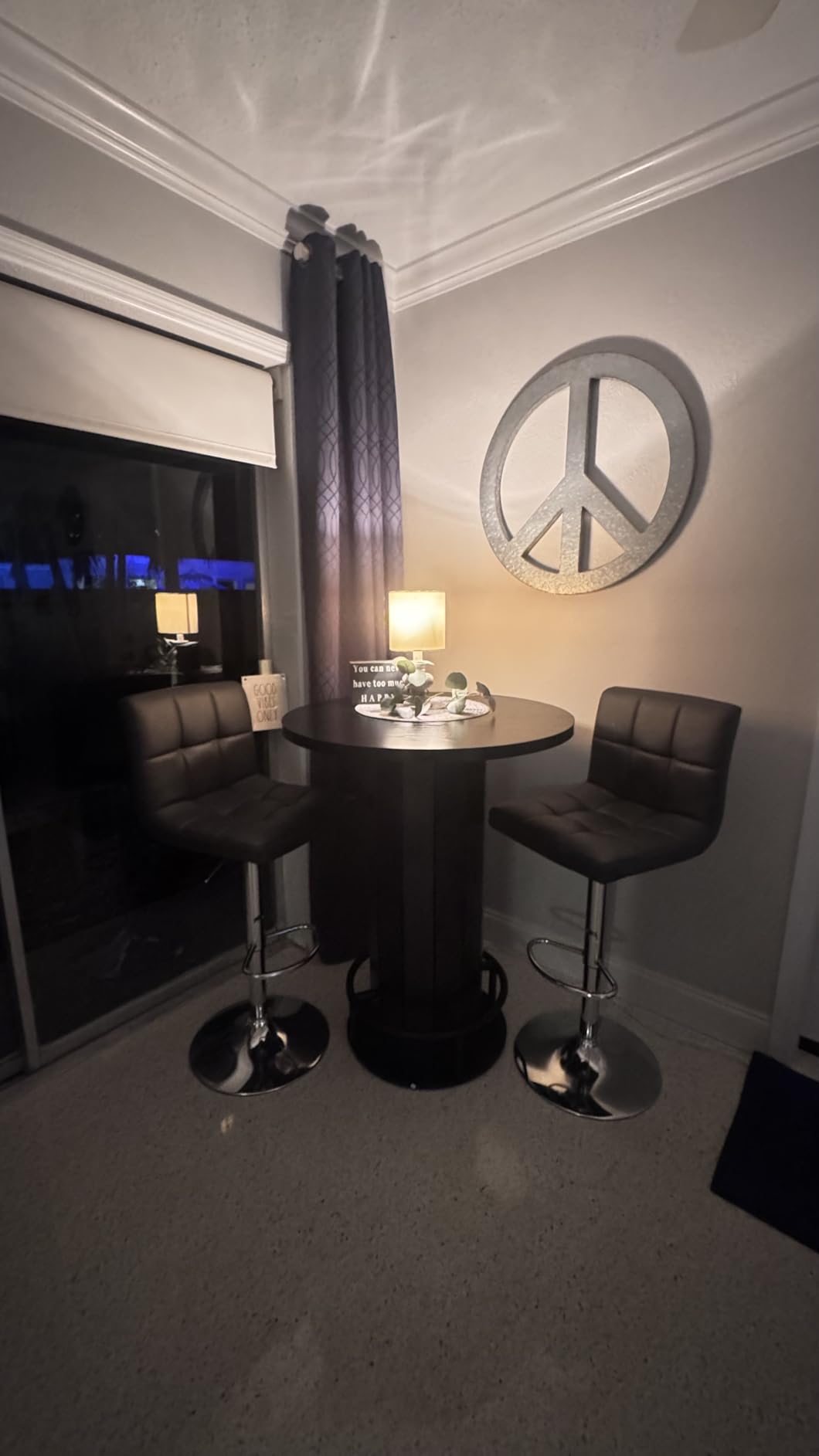 Tribesigns Round Bar Table, 39.4
