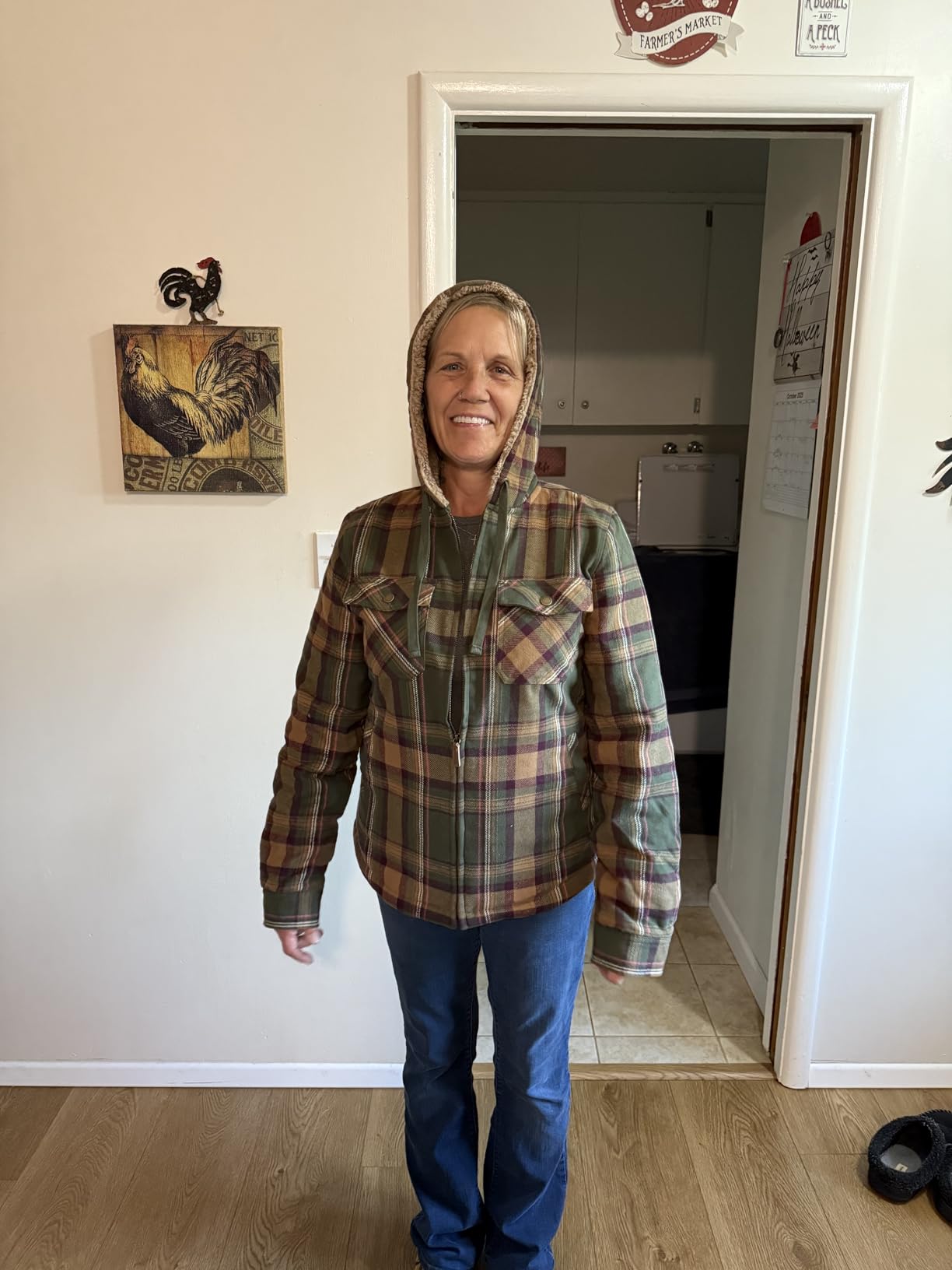 Legendary Whitetails Women's Hooded Shacket Berber Lined Shirt Jacket customer photo 2