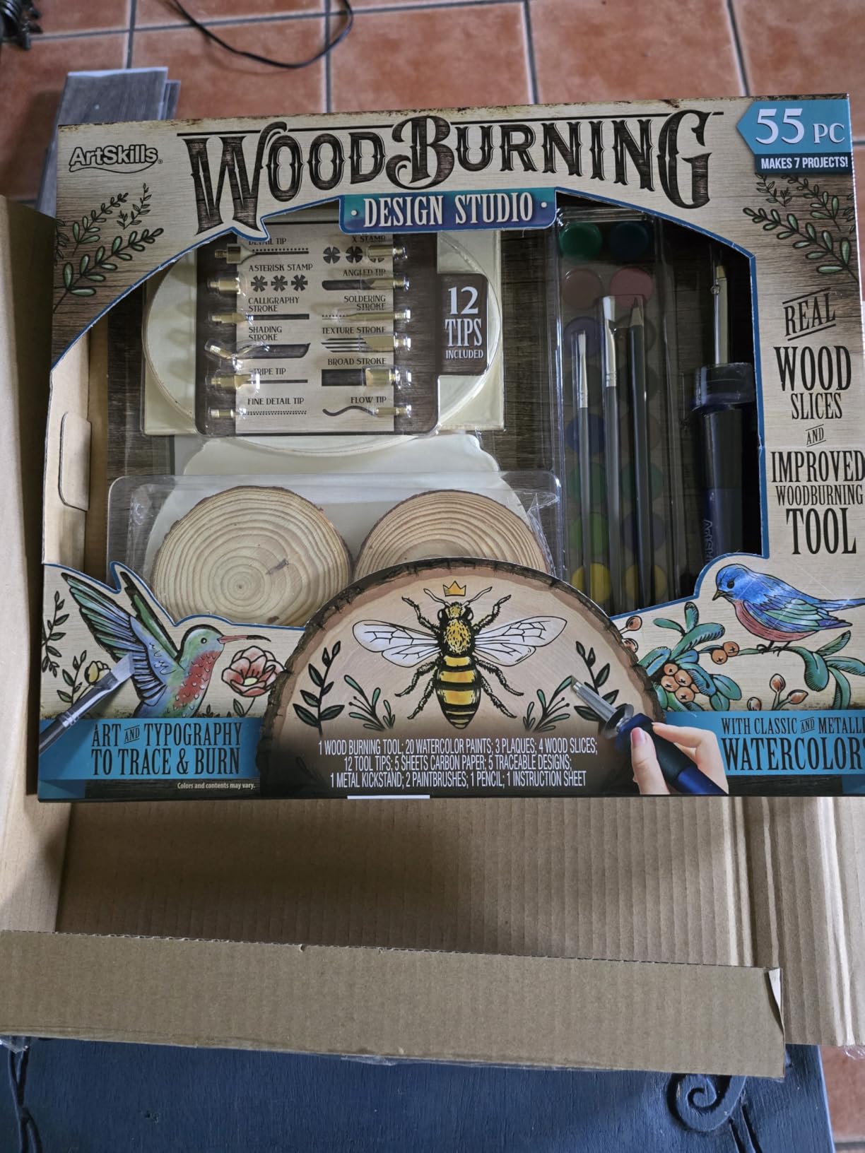 ArtSkills Wood Burning Tool Kit - 55 Piece Complete Woodburning Gift Set | Arts and Crafts Kit, Cool Gifts for Teens and Adults, Fun Crafts DIY Projects, Pyrography Kit customer photo 2
