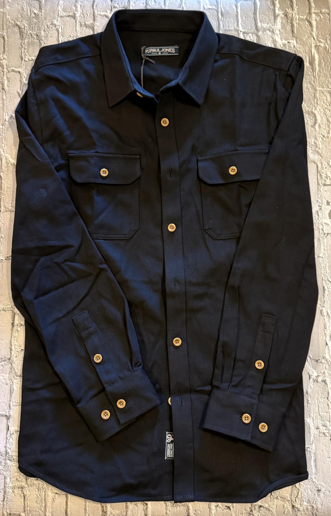 PJ PAUL JONES Mens Shacket Lightweight Shirt Jacket Overshirt | Cotton Twill Work Jacket, American Workwear Chore Jacket, Dual Button Chest Pockets, Spring Fall Winter Layered Clothes customer photo 2