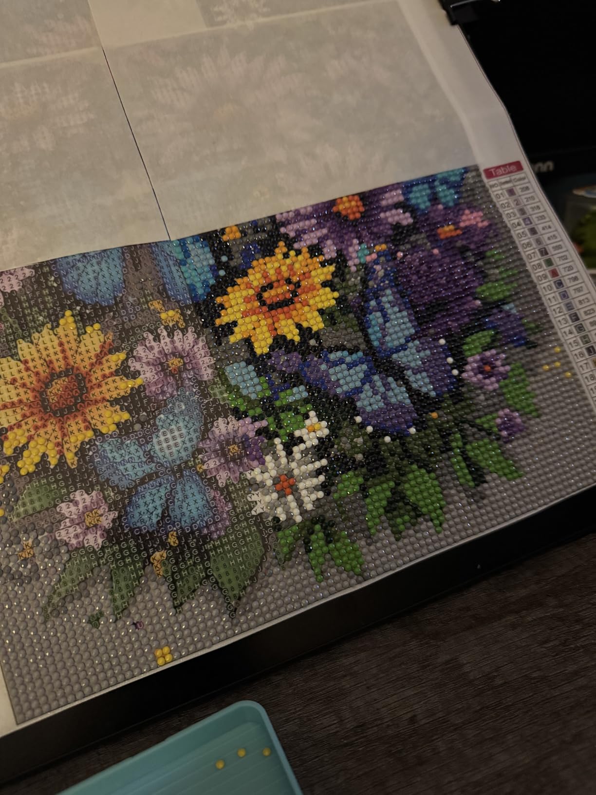 Legrace Bee Diamond Art Painting Kits for Adults - Full Drill Diamond Dots Paintings for Beginners, Flower Round 5D Paint with Diamonds Pictures Gem Art Painting Kits DIY Adult Crafts Kits 12x16inch customer photo 2