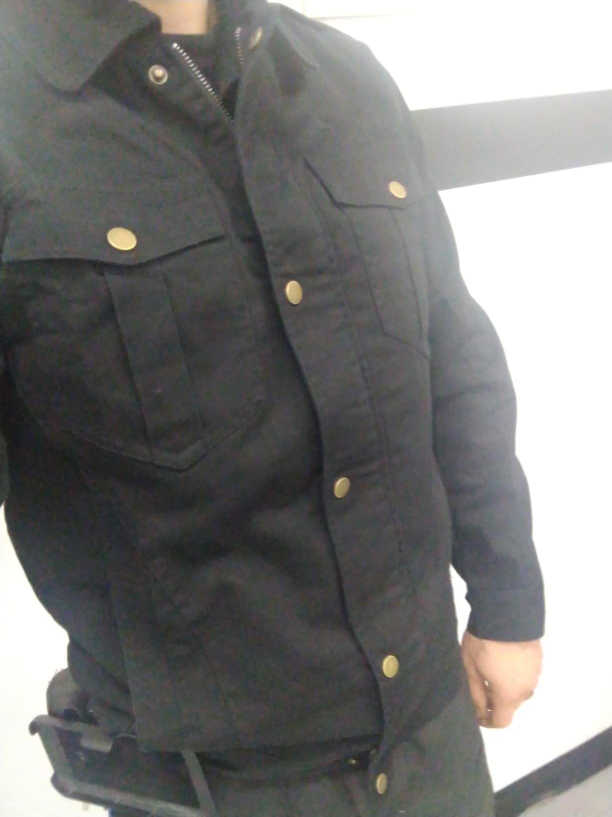 Men's Military Jacket Cotton Lightweight Coats Canvas Field Work Bomber Casual Stylish Fall Spring Outerwear customer photo 2