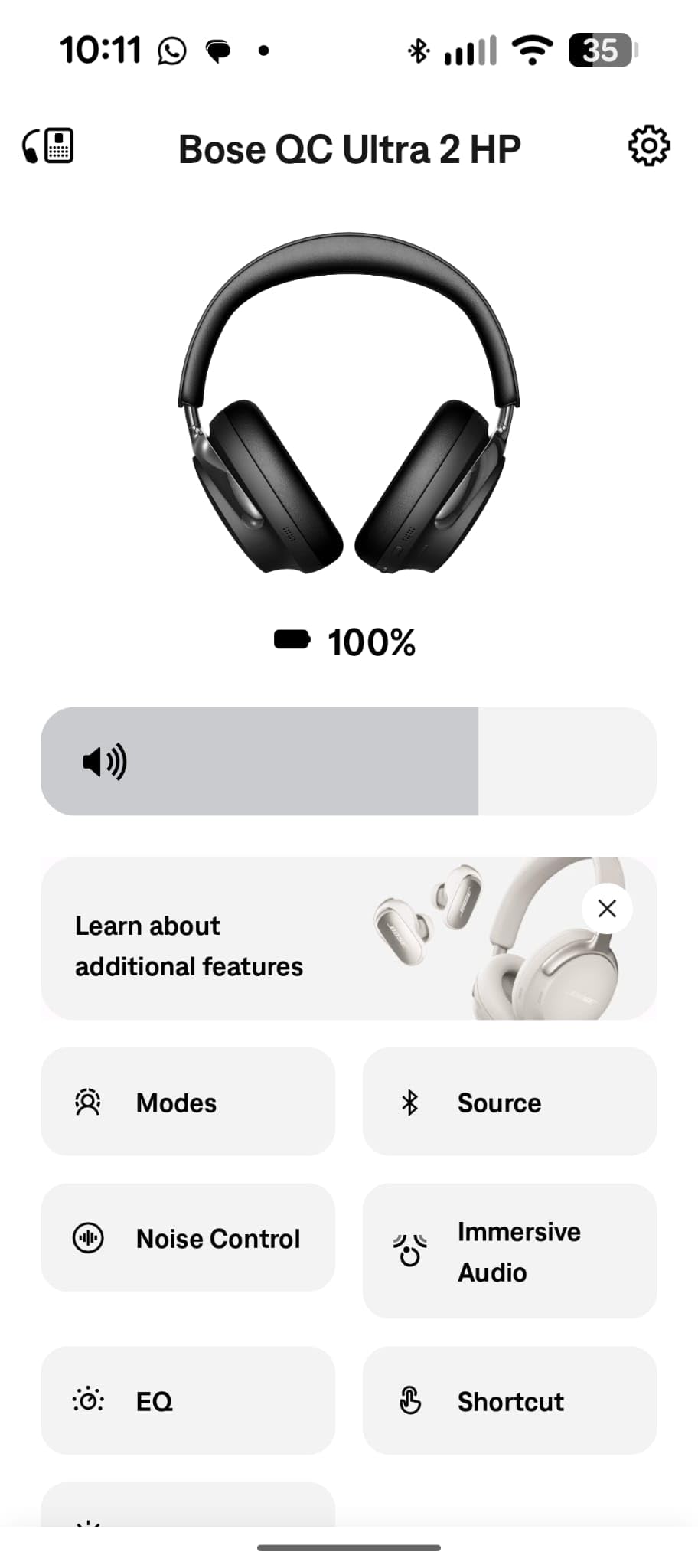 Bose QuietComfort Ultra Bluetooth Headphones (2nd Gen), Wireless Headphones with Spatial Audio, Over Ear Noise Cancelling with Mic, Up to 30 Hours of Playtime, Black customer photo 1