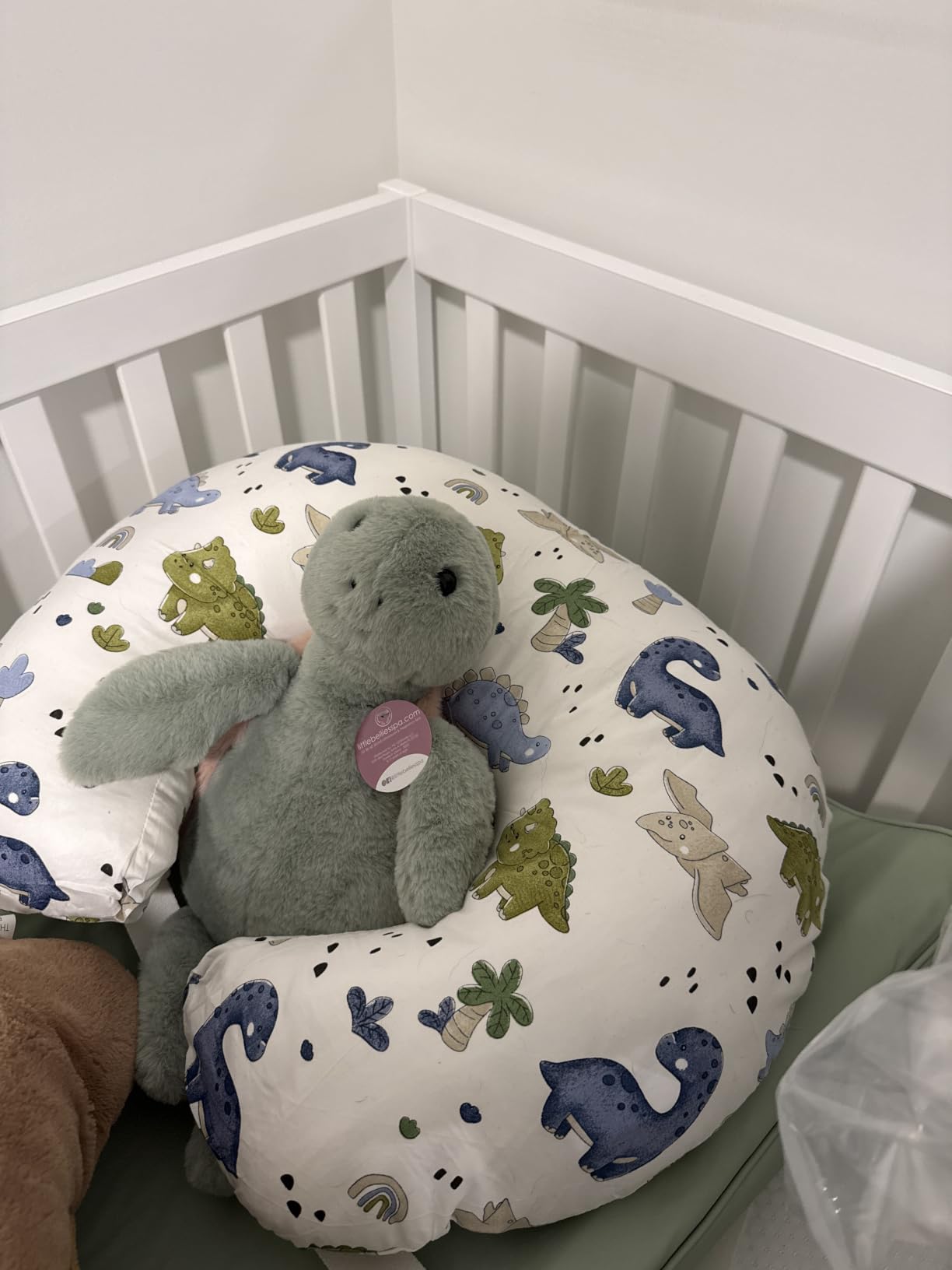 Nursing Pillow & Breastfeeding Pillow - Ergonomic C-Shape for Breastfeeding & Bottle Feeding, Standard Size Breathable with Washable Cover, Hypoallergenic, Tummy Time & Sitting Support (0-12 Months) customer photo 1