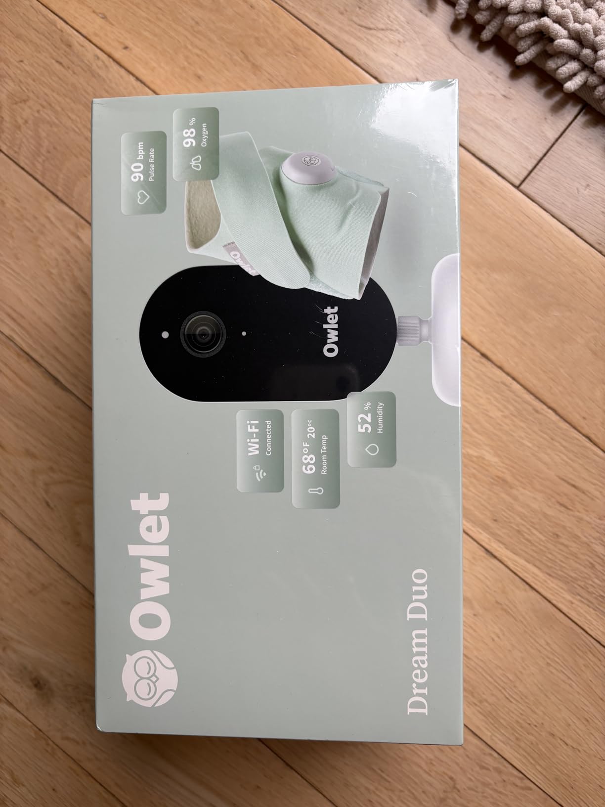 Owlet Dream Duo 3 Smart Baby Monitor System, Dream Sock + 2K HD Camera | FDA-Cleared Monitoring Tracks Pulse Rate, Oxygen & Sleep Insights + Crystal-Clear Video & Notifications All In One App customer photo 1