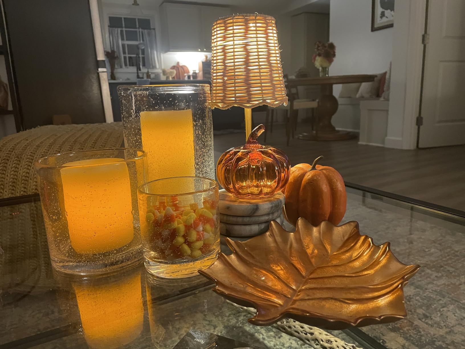 Large Hurricane Candle Holder Set of 3 Clear Candle Holders for Pillar Candles, Seeded Bubbles Glass Candle Holder for Table Centerpiece, Glass Cylinder Vases for Home, Patio and Wedding 10