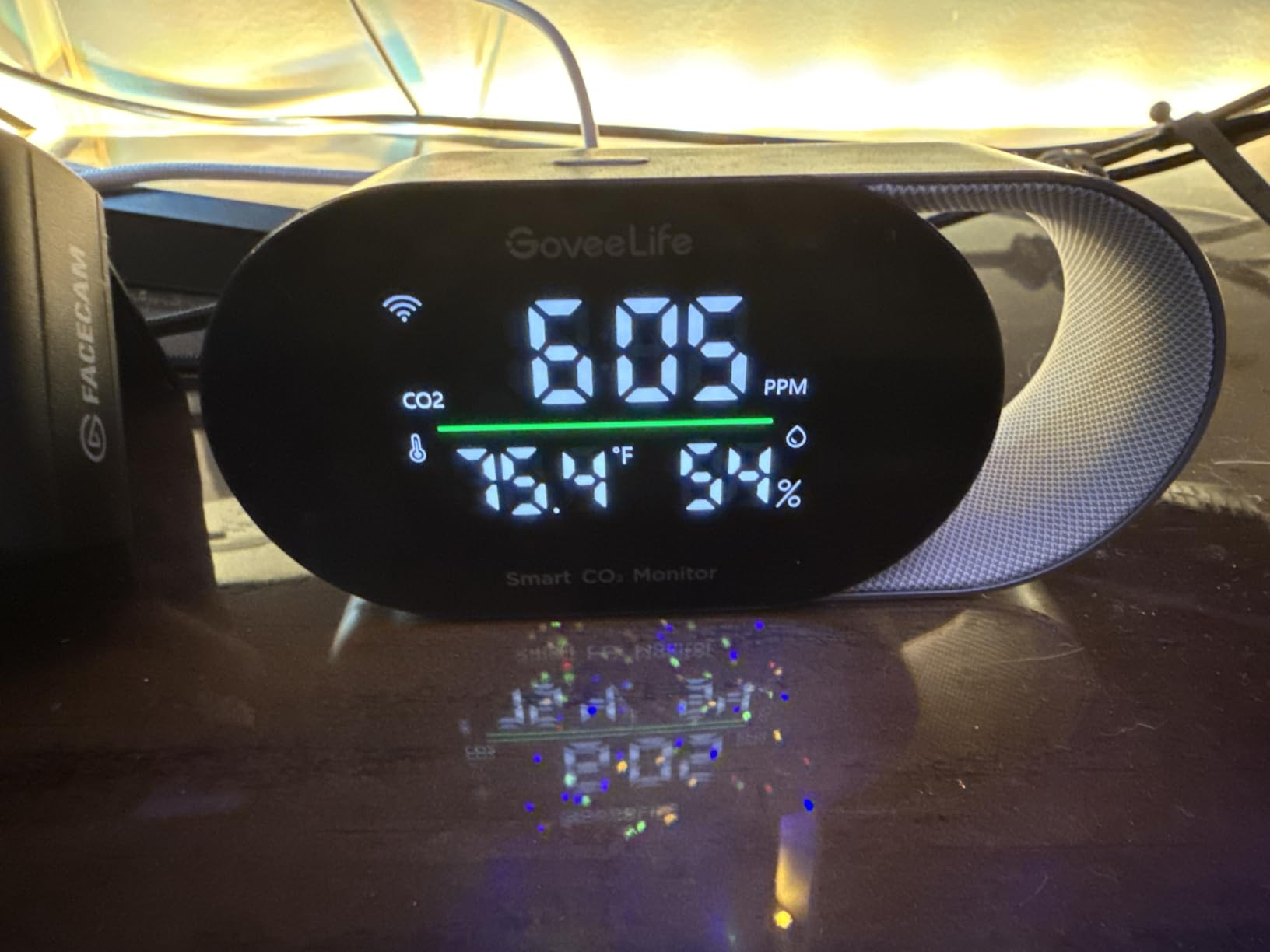 GoveeLife Smart Air Quality Monitor CO2 Detector H5140, Display & Alarm | Indoor temperature humidity sensors for health, real-time sleep quality & energy efficiency for office, bedroom, kitchen customer photo 1