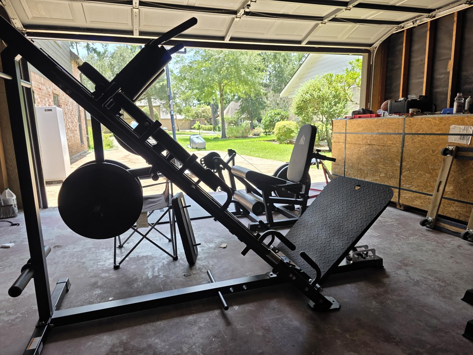 Mikolo Leg Press Hack Squat Machine Combo, Leg Press Machines for Home Gym with Linear Bearing, Hack Squat Machine with Rear and Front Band Pegs, Leg Machine for Full Range Leg Training customer photo 2