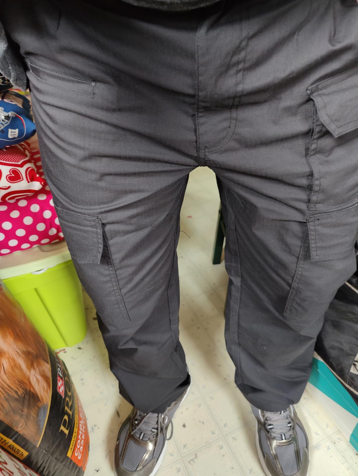 Men's Tactical Work Pants Ripstop Cargo Pants 10 Pockets customer photo 2