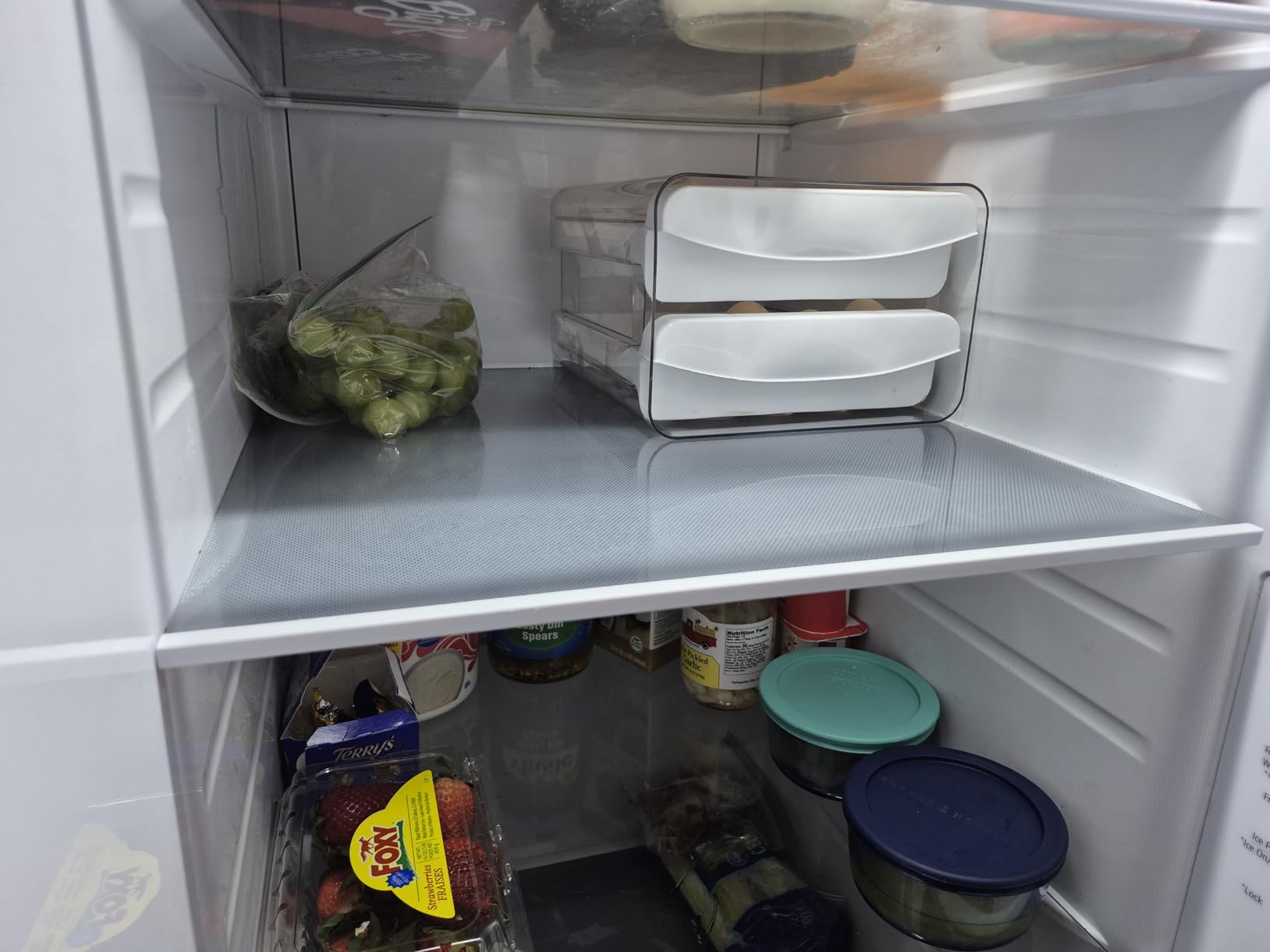 Egg Holder for Fridge, 40-Egg Refrigerator Organizer with Drawers customer photo 2