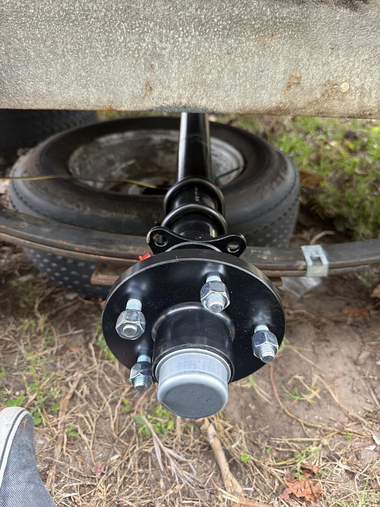 3500lbs Trailer Axle, 85HF 70SC, 5x4.5 Bolt Pattern, 5 Lug Trailer Cargo Dump RV Utility Axle 3.5K Boat Axle - 85
