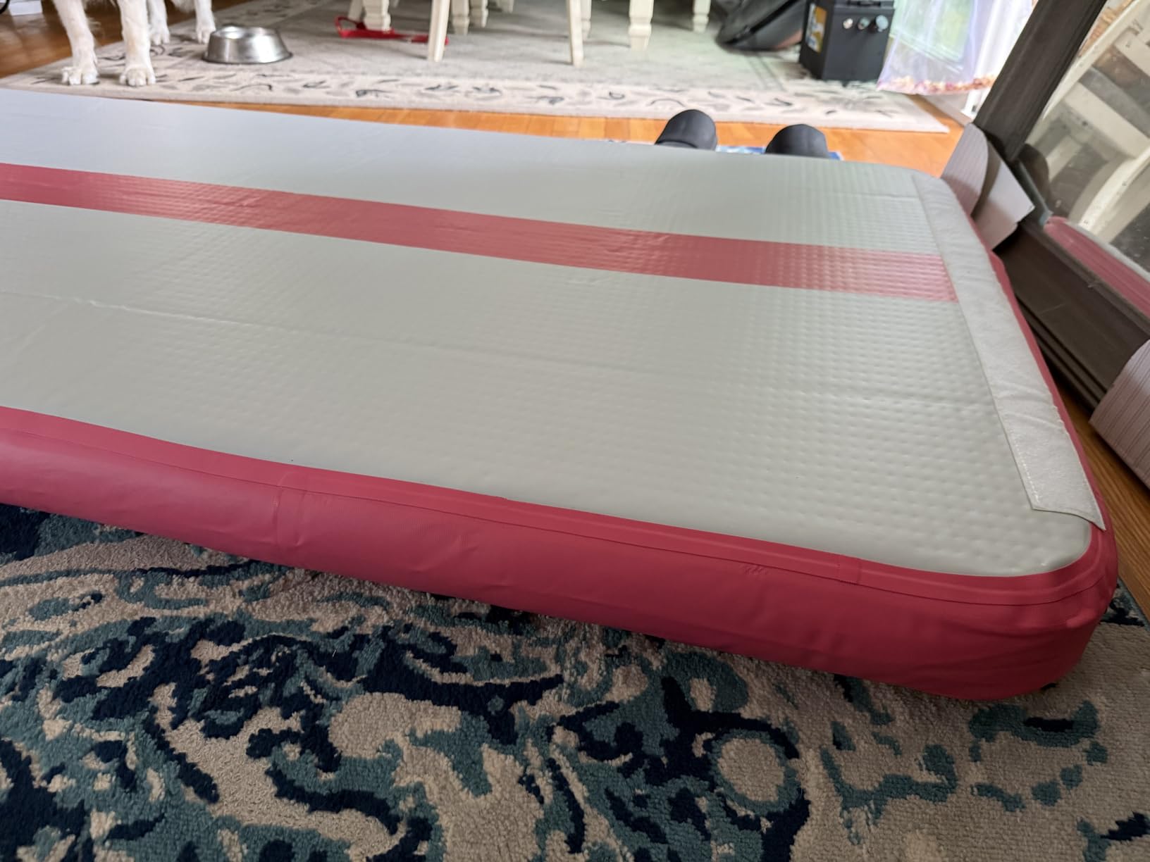 Tuxedo Sailor Inflatable Gymnastics Mat with Electric Pump, Storage Bag, Repair Kit-Air Mat for Home Training, Cheerleading, Yoga customer photo 1