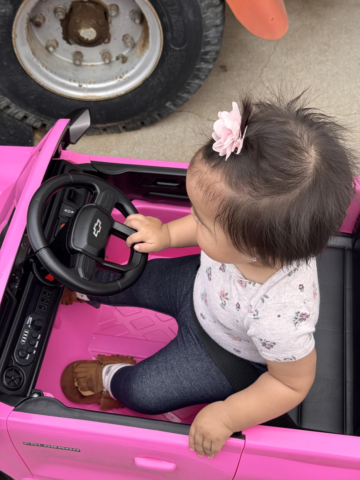 12V Licensed Chevrolet Colorado Electric Ride on Car for Kids, Pink | Ride on Toys for Toddlers w/ Remote Control, Battery Powered, Bluetooth, Soft Start, LED Lights customer photo 1