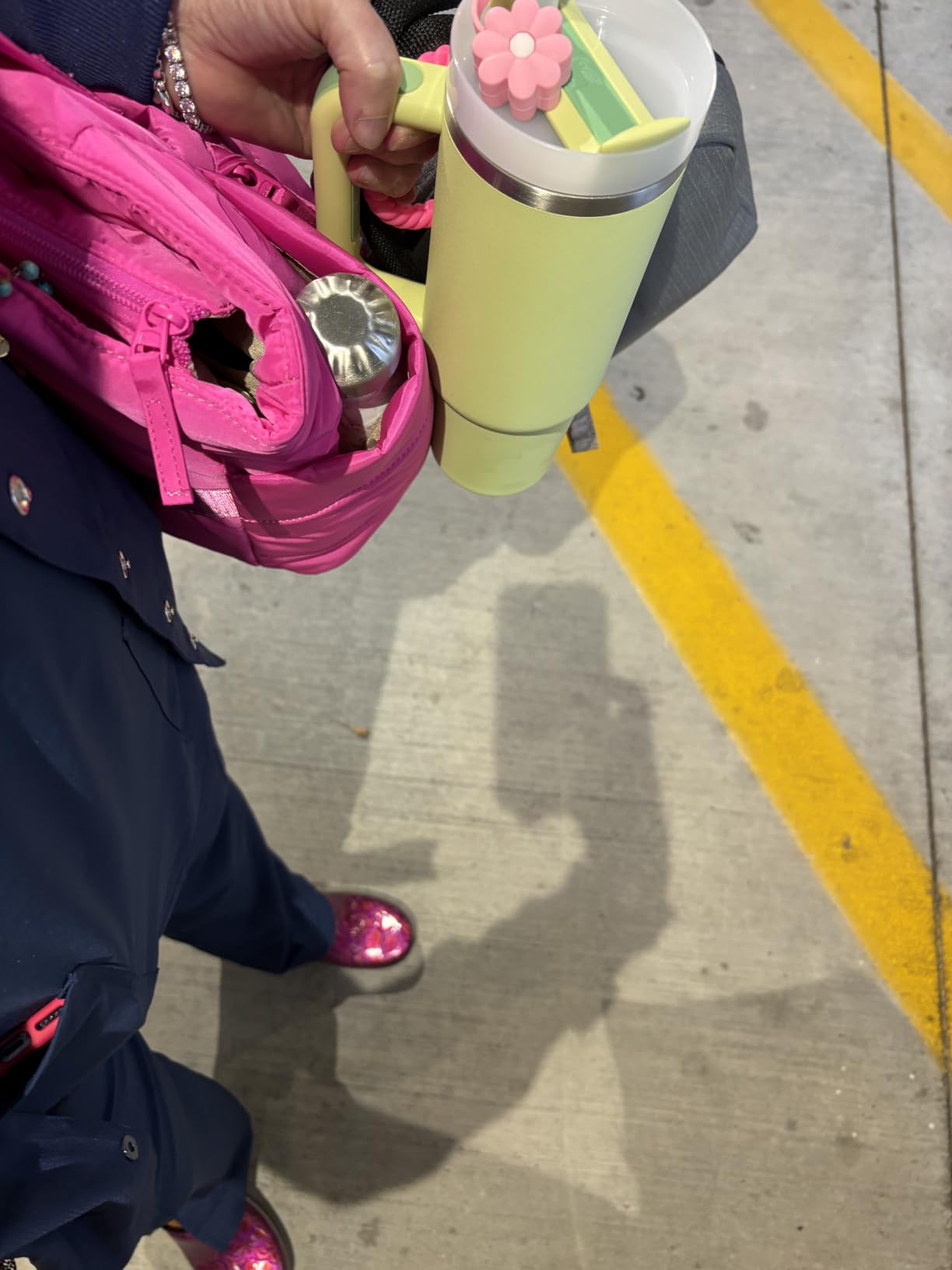 Uselike Tote Bag for Women with Zipper, Quilted Puffer Tote Bag with Compartments, Lightweight Puffy Work Bags for Women customer photo 2