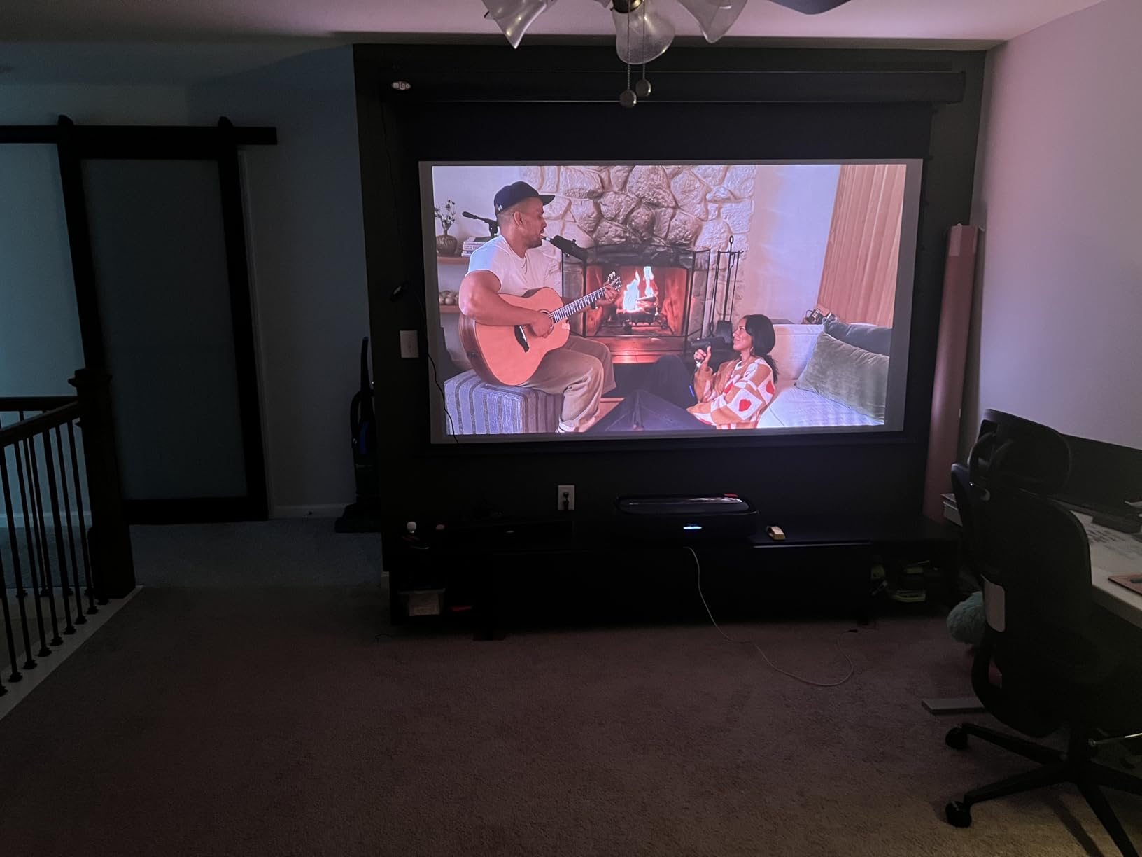 Hisense L9Q Ultra Short Throw Triple Laser Projector, 4K UHD, 5,000 Lumens, 5000:1 Contrast, 80