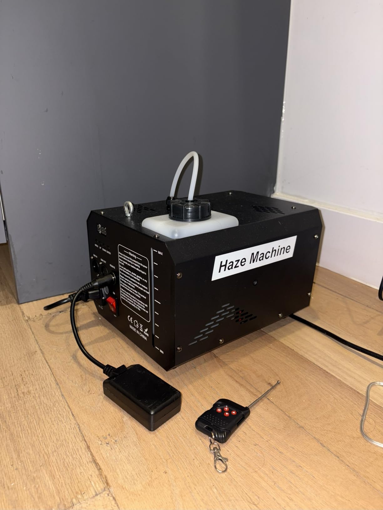 600W 1000CFM Haze Machine for Stage & DJ | Remote DMX512 Control, Adjustable Outlet, 2L Tank customer photo 2